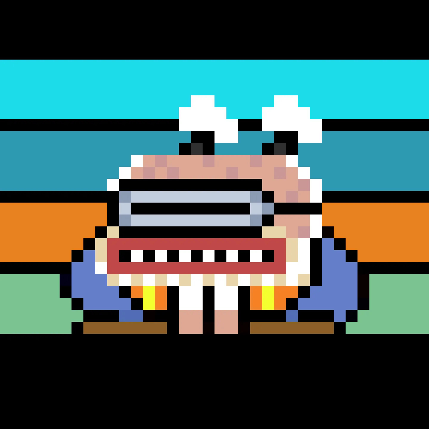 The Jims are a collection of 2048 small amphibious Jim Simons, trying to escape the tyrannical rule of the Evil Value Investor Gremplin. A FingerprintsDAO drop created by DAO member Gremplin, with a small bit of help from his friends. 

This project is in the public domain, CC0. Feel free to use Jims in any way you want.