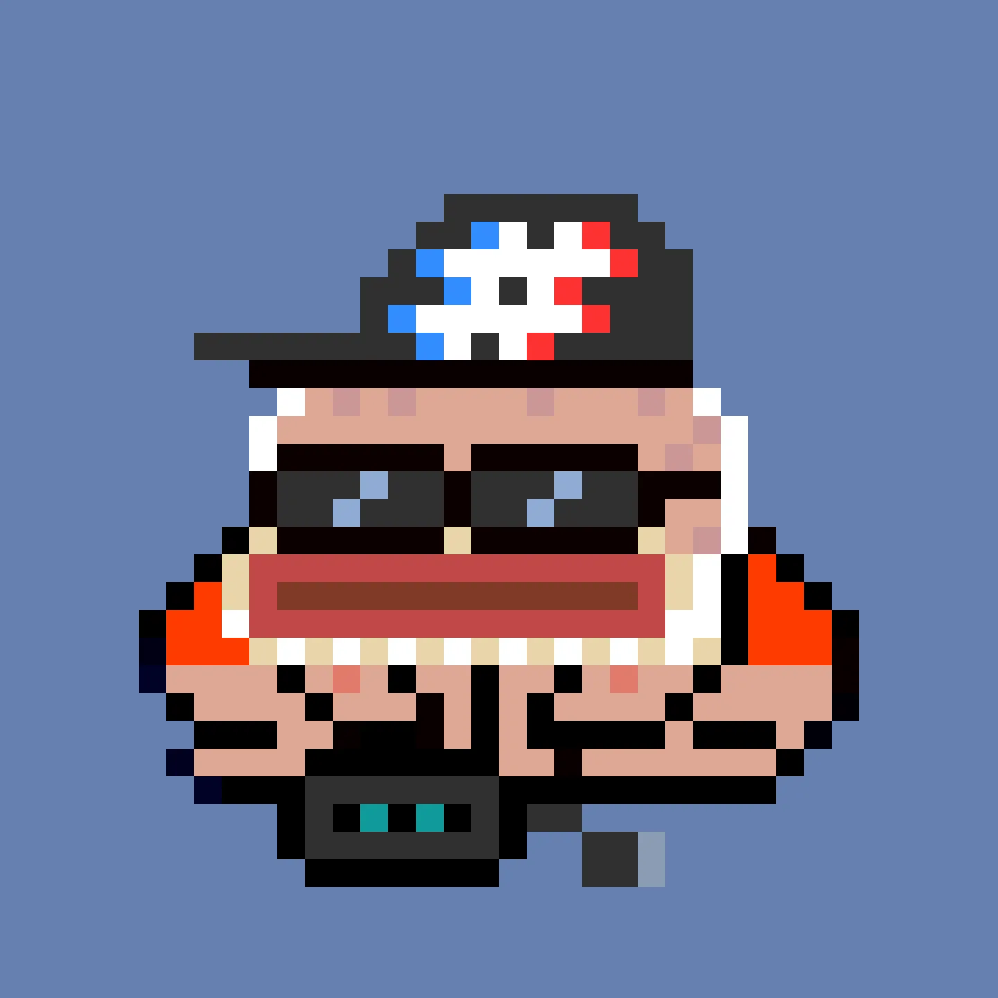 The Jims are a collection of 2048 small amphibious Jim Simons, trying to escape the tyrannical rule of the Evil Value Investor Gremplin. A FingerprintsDAO drop created by DAO member Gremplin, with a small bit of help from his friends. 

This project is in the public domain, CC0. Feel free to use Jims in any way you want.