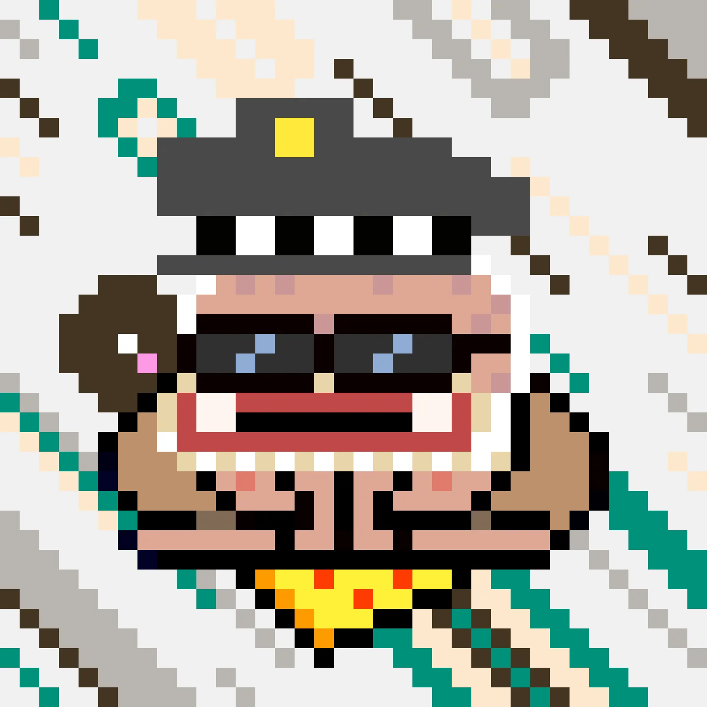 The Jims are a collection of 2048 small amphibious Jim Simons, trying to escape the tyrannical rule of the Evil Value Investor Gremplin. A FingerprintsDAO drop created by DAO member Gremplin, with a small bit of help from his friends. 

This project is in the public domain, CC0. Feel free to use Jims in any way you want.