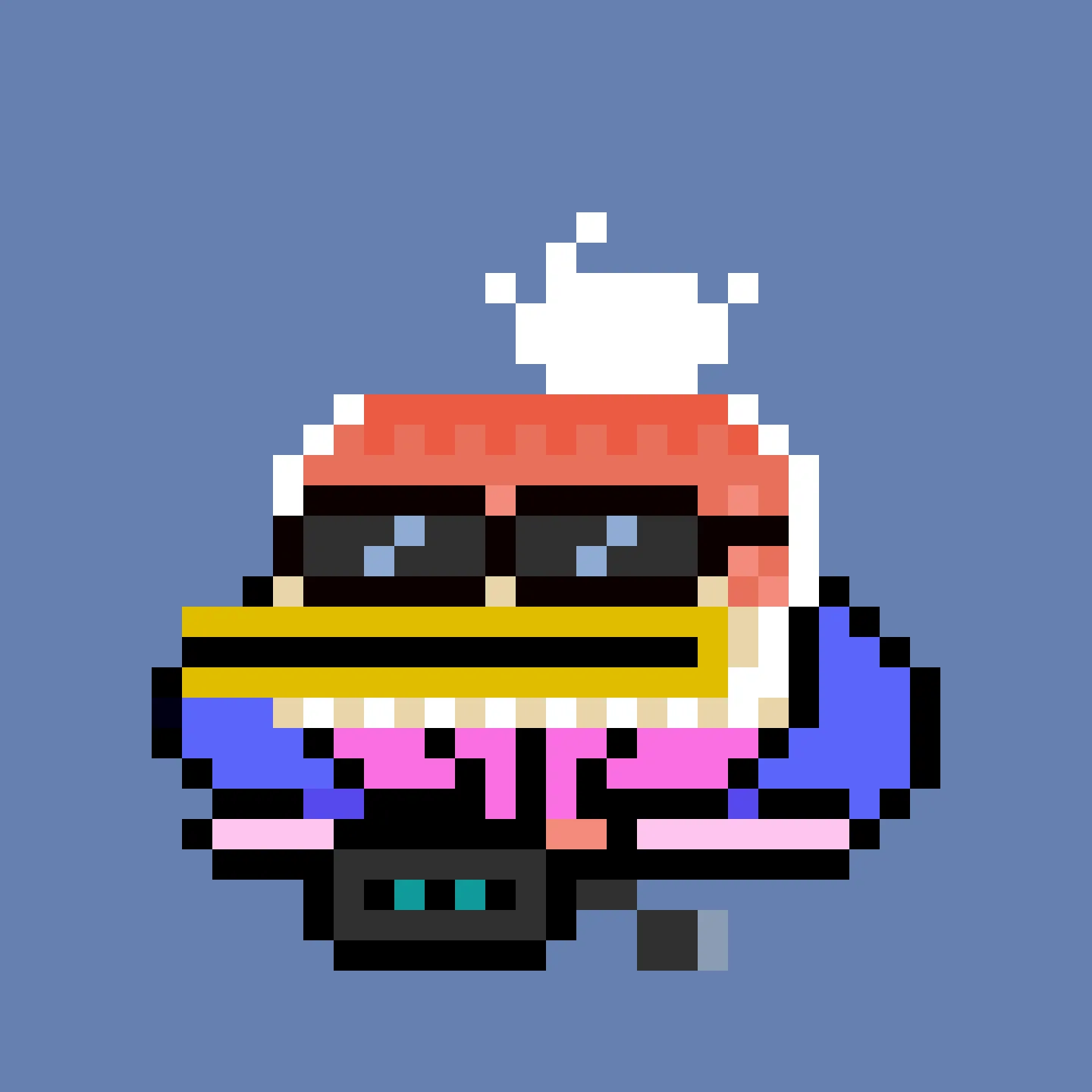 The Jims are a collection of 2048 small amphibious Jim Simons, trying to escape the tyrannical rule of the Evil Value Investor Gremplin. A FingerprintsDAO drop created by DAO member Gremplin, with a small bit of help from his friends. 

This project is in the public domain, CC0. Feel free to use Jims in any way you want.