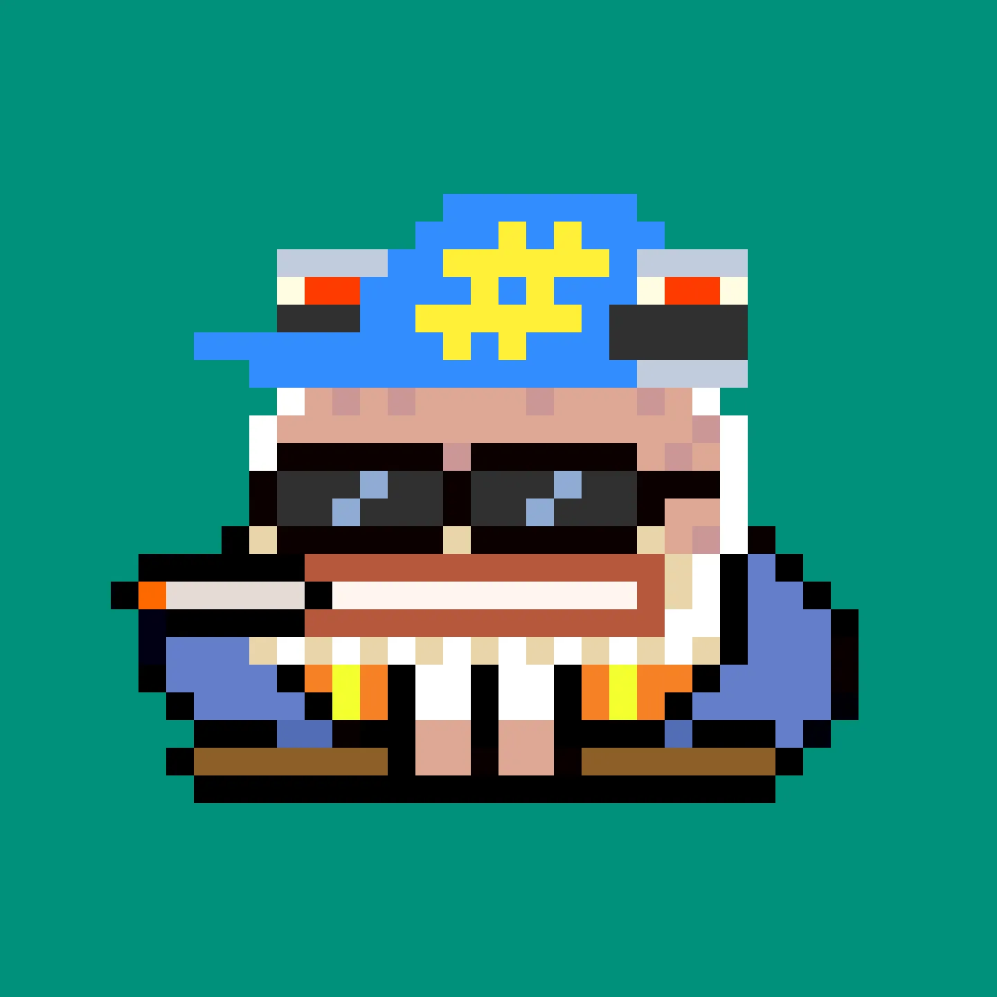 The Jims are a collection of 2048 small amphibious Jim Simons, trying to escape the tyrannical rule of the Evil Value Investor Gremplin. A FingerprintsDAO drop created by DAO member Gremplin, with a small bit of help from his friends. 

This project is in the public domain, CC0. Feel free to use Jims in any way you want.