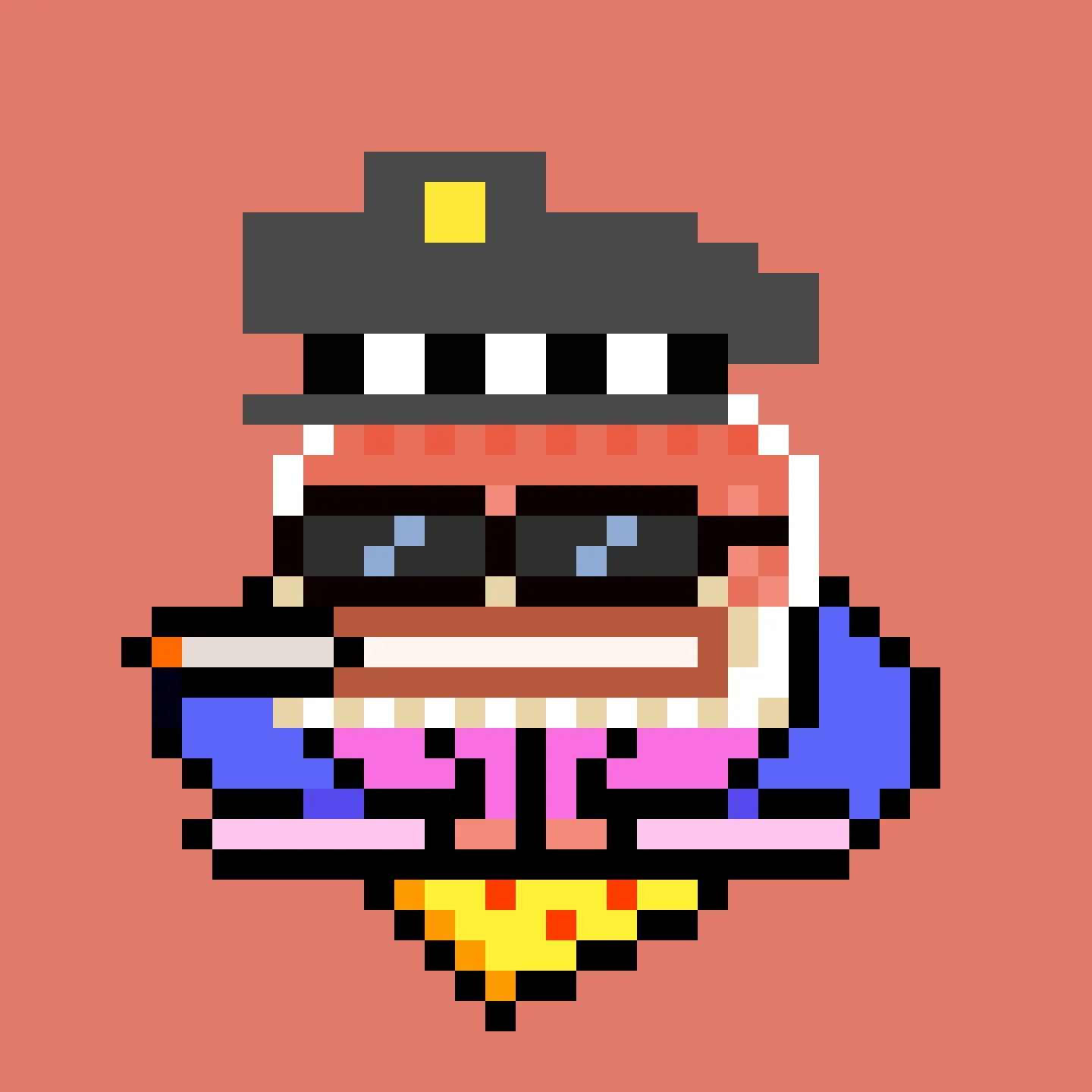 The Jims are a collection of 2048 small amphibious Jim Simons, trying to escape the tyrannical rule of the Evil Value Investor Gremplin. A FingerprintsDAO drop created by DAO member Gremplin, with a small bit of help from his friends. 

This project is in the public domain, CC0. Feel free to use Jims in any way you want.