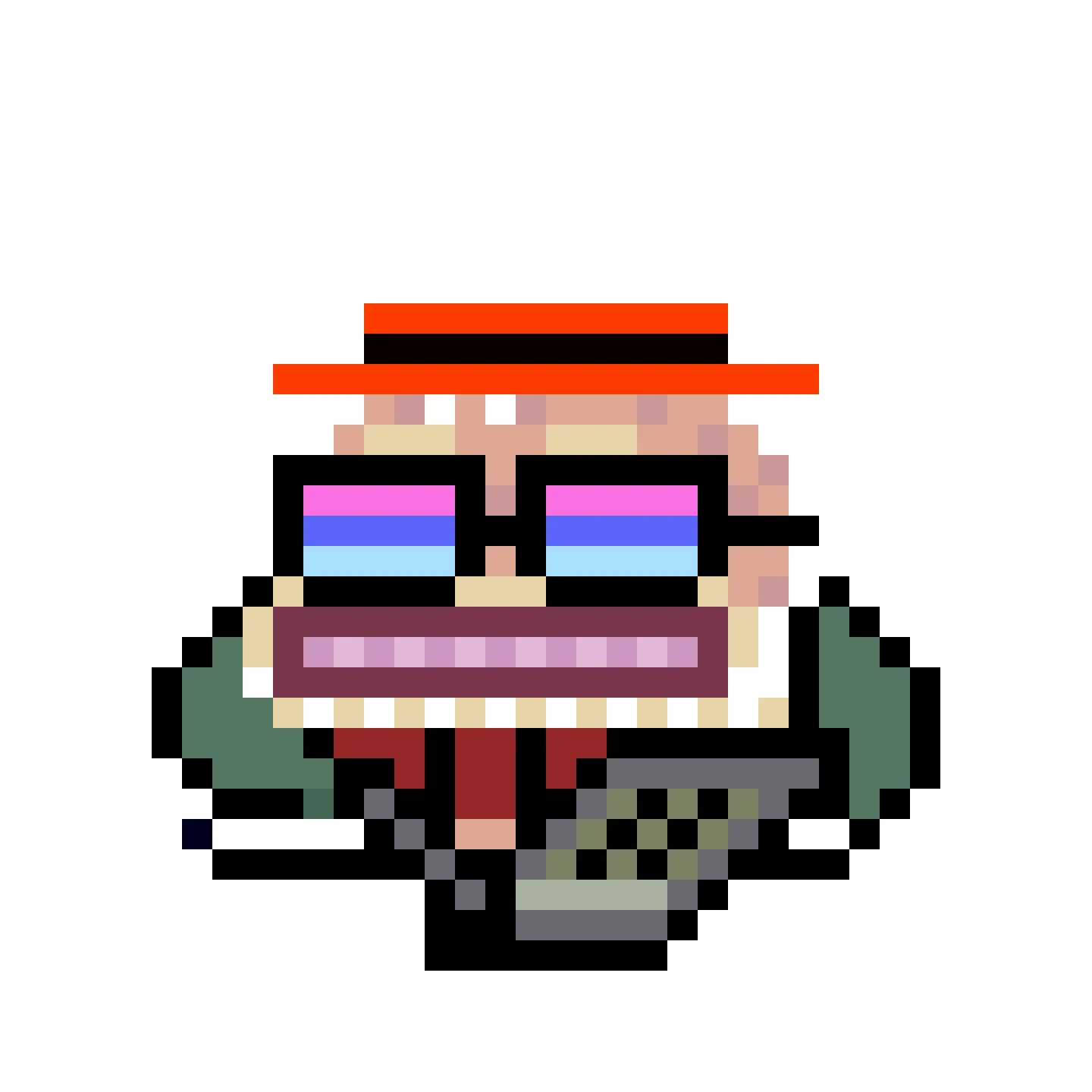 The Jims are a collection of 2048 small amphibious Jim Simons, trying to escape the tyrannical rule of the Evil Value Investor Gremplin. A FingerprintsDAO drop created by DAO member Gremplin, with a small bit of help from his friends. 

This project is in the public domain, CC0. Feel free to use Jims in any way you want.