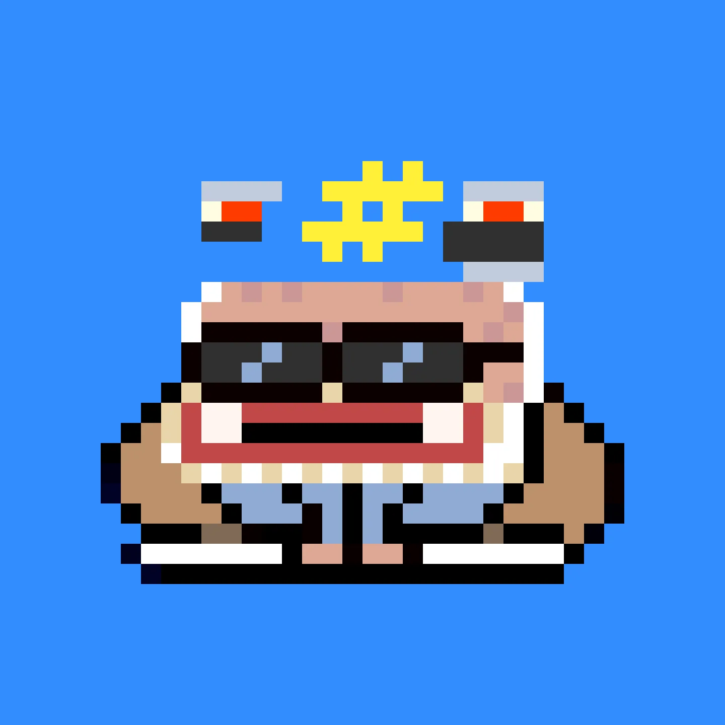 The Jims are a collection of 2048 small amphibious Jim Simons, trying to escape the tyrannical rule of the Evil Value Investor Gremplin. A FingerprintsDAO drop created by DAO member Gremplin, with a small bit of help from his friends. 

This project is in the public domain, CC0. Feel free to use Jims in any way you want.