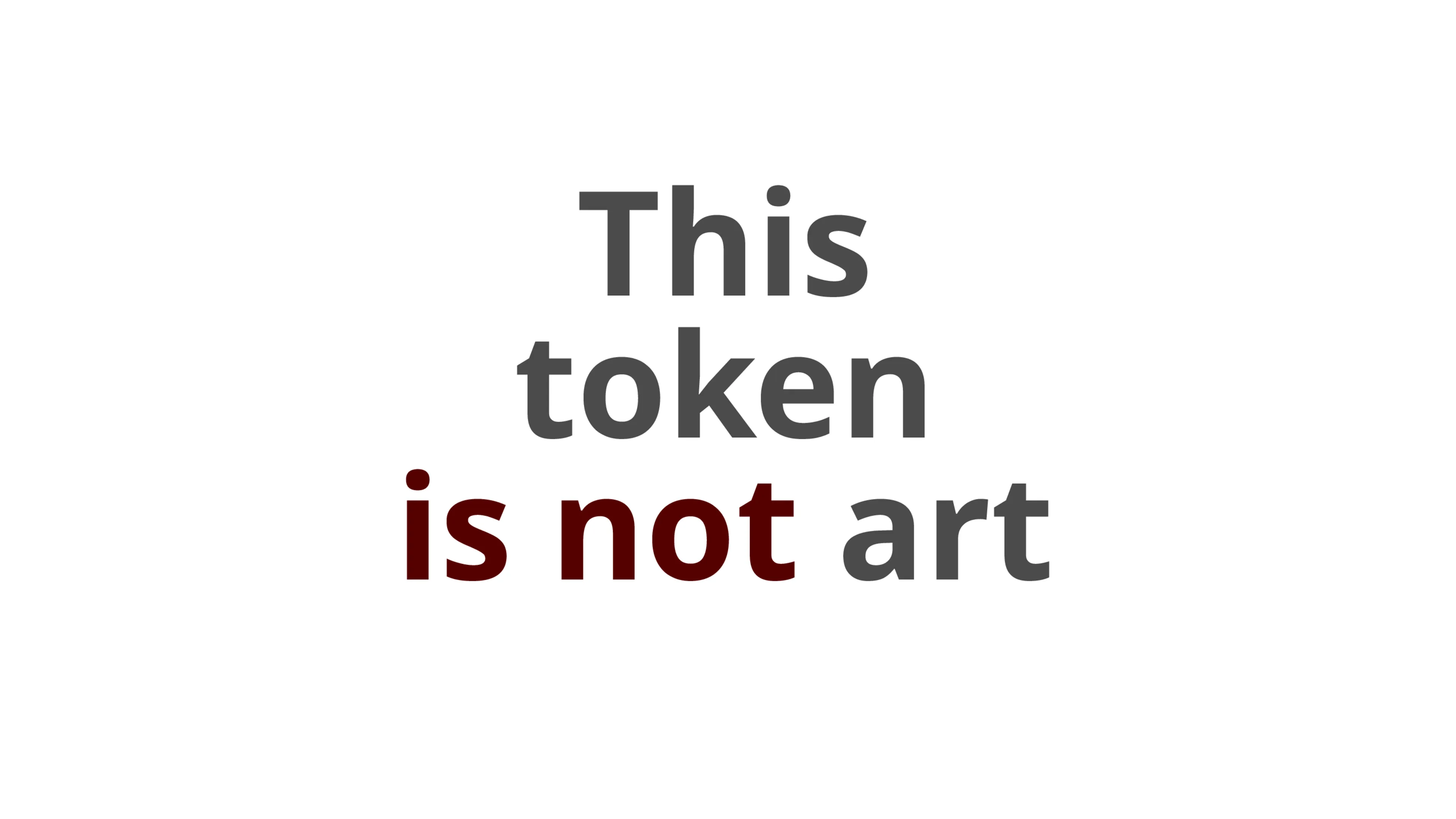 A token with metadata that can be nominated as art (or not) by its owner. Number 15 in an edition of 16.