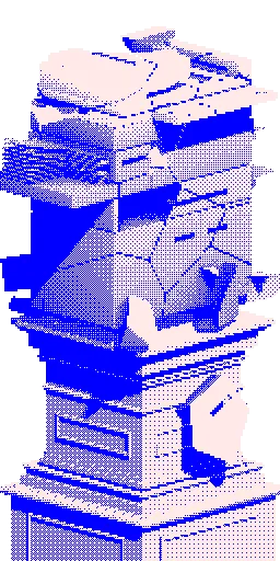 Copier, pedestal
128x256x2 px, 2 color, #0000FF, PNG, 6 kB (5.820 byte) stored on-chain