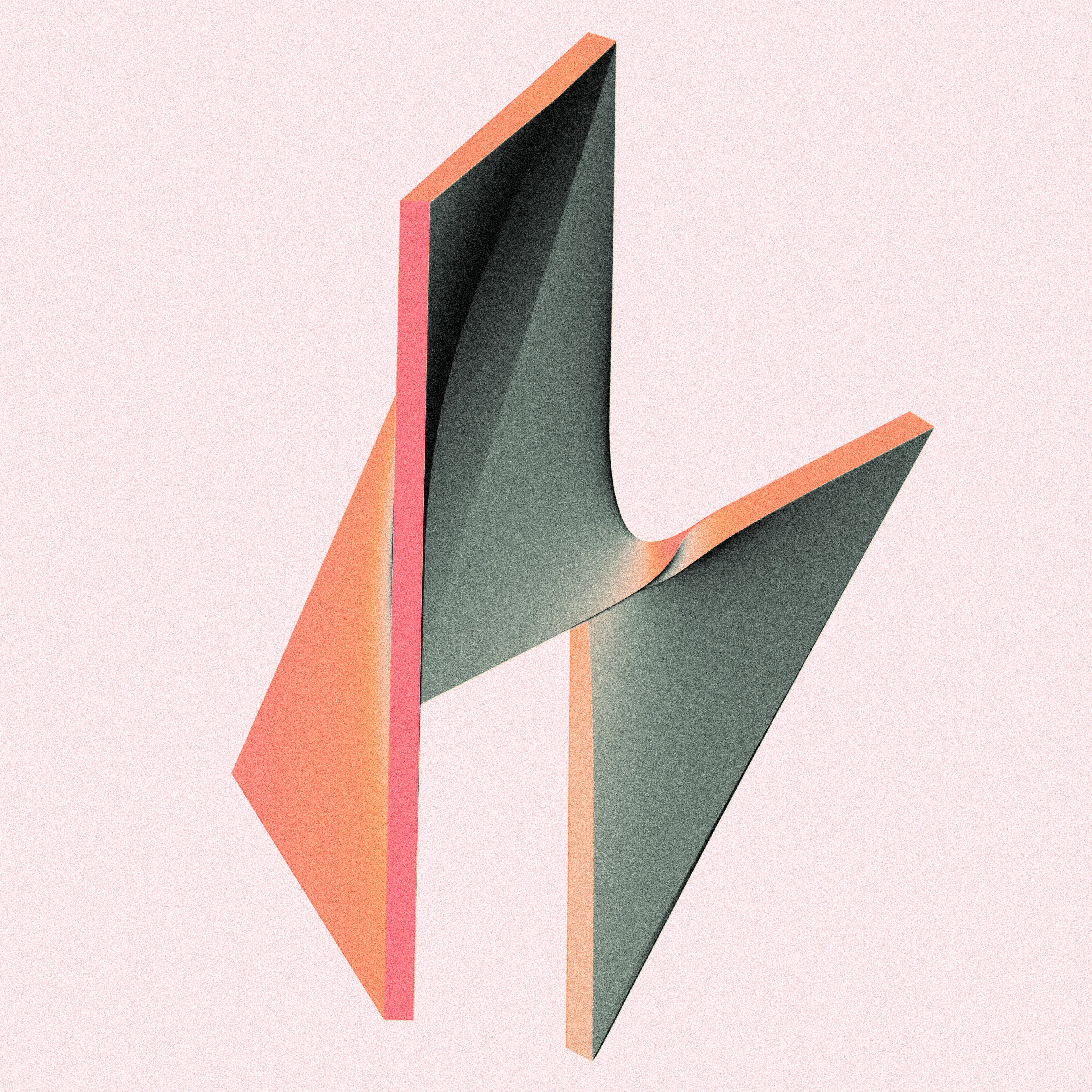 An early out-take from developing the algorithm for the long-form series, Vers. Switch is a minimal output that was then manually edited to draw out color and texture.