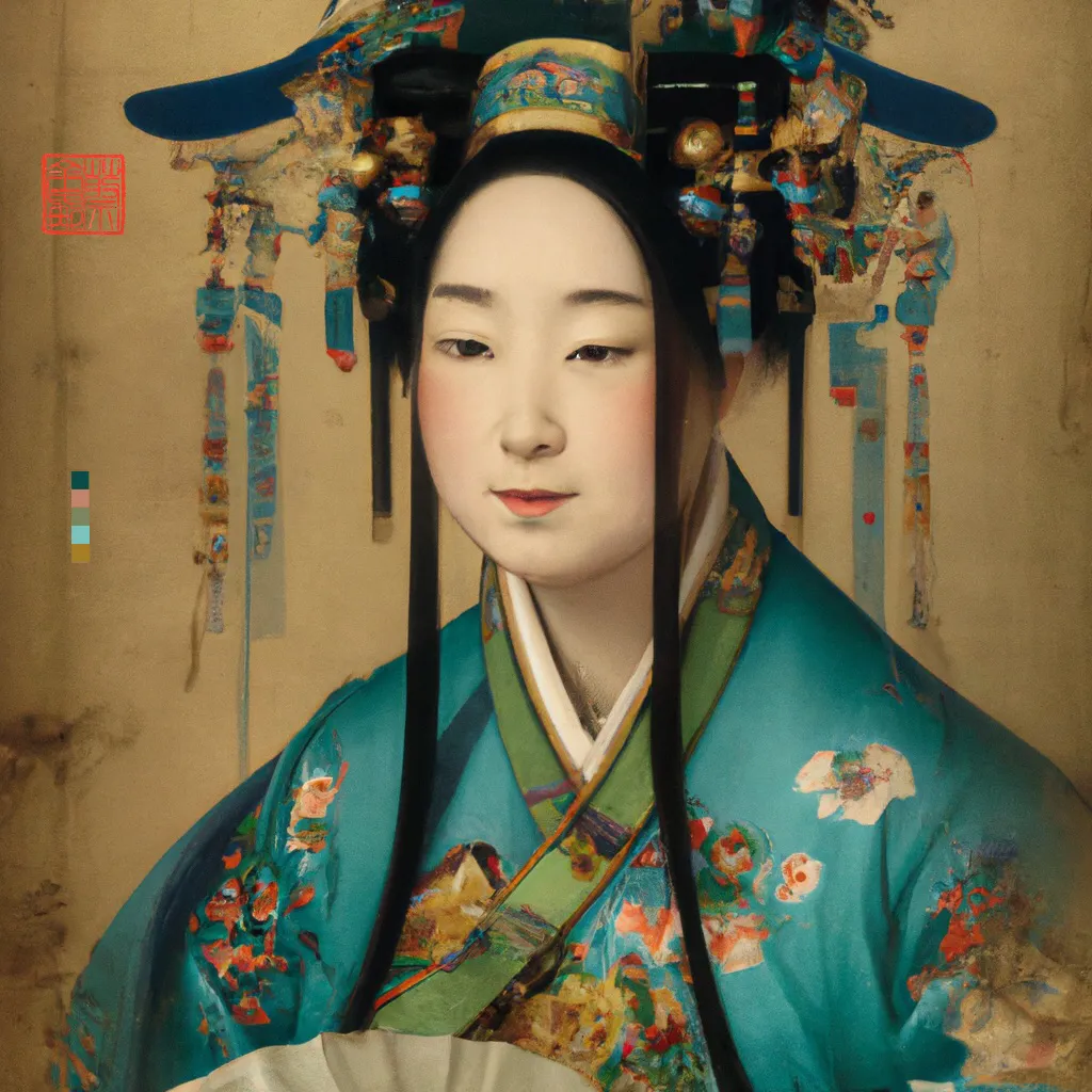 Ài Huà (愛 畫) Collection explores the historical art of traditional Chinese figure painting by taking up the subject of the Chinese Courtesan. Sometimes misunderstood as prostitutes, Courtesans in ancient times were highly trained entertaining performers and masters of the arts. Often considered mental equals to aristocrats, scholars, government officials and all manner of high society Courtesans, gaining prominence in the literati arts, played a formative role in shaping cultural ideals and were affiliated with extraordinary beauty and taste.

The title of this body of work, Ài Huà (愛 畫) is a play on words. ‘Ai’ reflects the generative art technology used to draw out these artworks, but here it has dual meaning as in Chinese the character Ài 愛 means Love. Ài Huà (愛 畫) literally translates as "Love Painting" but can also suggest “a love of painting” or “paintings of love”.

Entertainer, muse, lover and political influencer, Ài Huà (愛 畫) brings to life the exquisite & fascinating world of the Chinese Courtesan and with it sumptuous fashion, rich culture, power, vulnerability & incredible beauty.