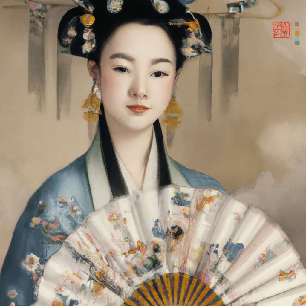 Ài Huà (愛 畫) Collection explores the historical art of traditional Chinese figure painting by taking up the subject of the Chinese Courtesan. Sometimes misunderstood as prostitutes, Courtesans in ancient times were highly trained entertaining performers and masters of the arts. Often considered mental equals to aristocrats, scholars, government officials and all manner of high society Courtesans, gaining prominence in the literati arts, played a formative role in shaping cultural ideals and were affiliated with extraordinary beauty and taste.

The title of this body of work, Ài Huà (愛 畫) is a play on words. ‘Ai’ reflects the generative art technology used to draw out these artworks, but here it has dual meaning as in Chinese the character Ài 愛 means Love. Ài Huà (愛 畫) literally translates as "Love Painting" but can also suggest “a love of painting” or “paintings of love”.

Entertainer, muse, lover and political influencer, Ài Huà (愛 畫) brings to life the exquisite & fascinating world of the Chinese Courtesan and with it sumptuous fashion, rich culture, power, vulnerability & incredible beauty.