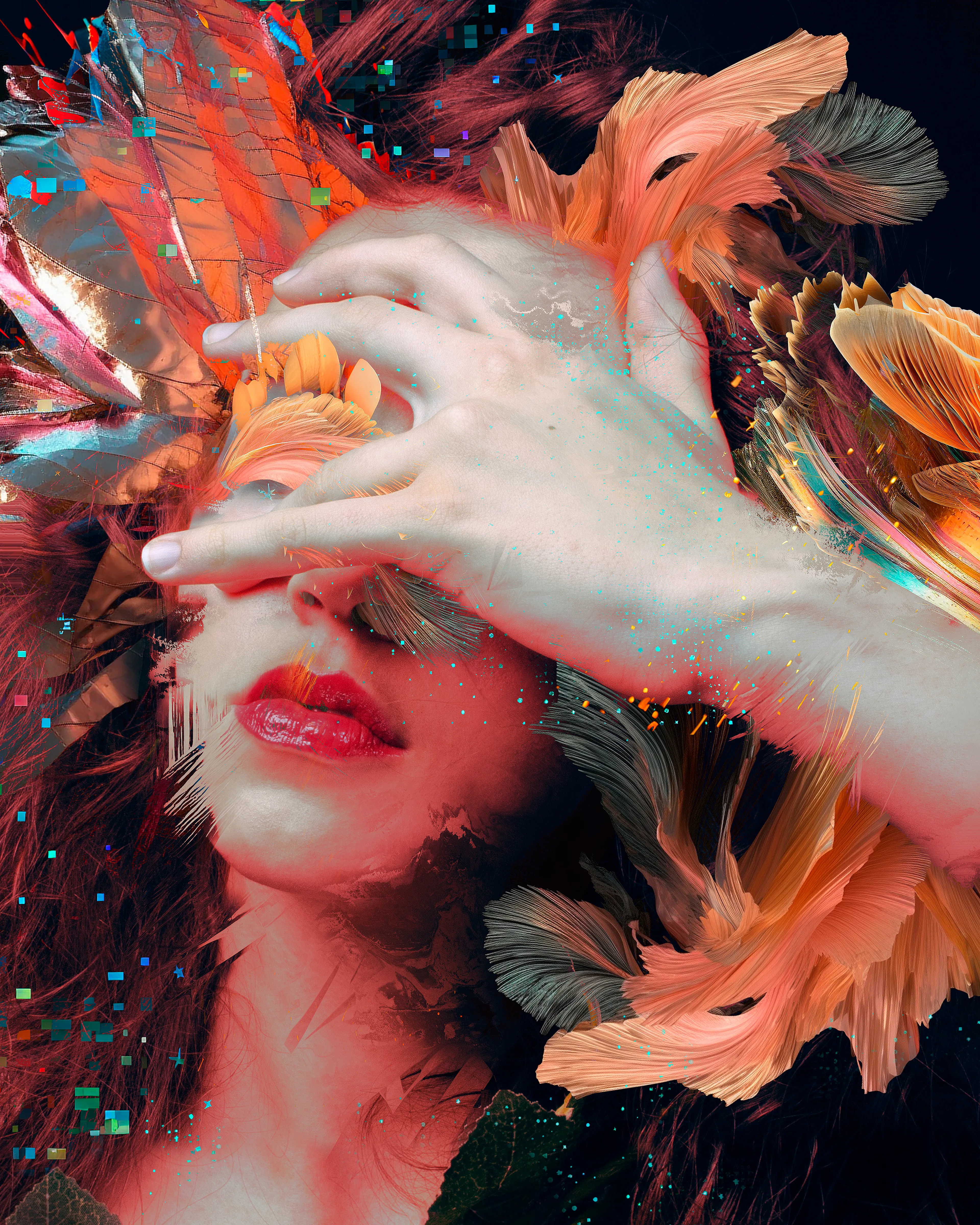 Know Thyself.

Glitch Collage with AI elements.