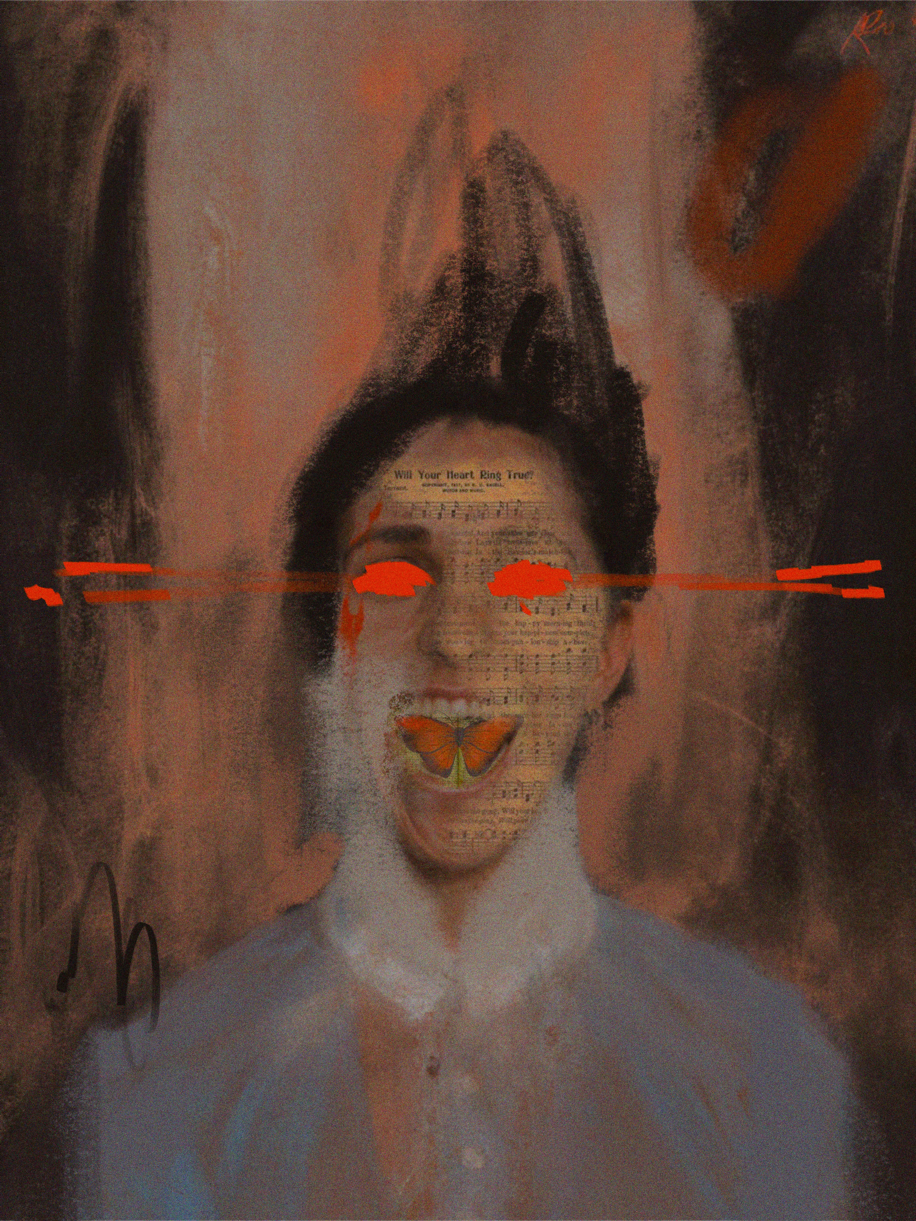 Numbers on the wall,
eyes that never learned to sleep,
ink becomes a cage.

SILENCE is the genesis EIDOLON for the Order of The Watchers

(Mixed media: traditional painting, AI, collage and digital painting by Rocketgirl)

EIDOLON IX is a suite of nine 1/1 works, each embodying one of the nine spectral Orders that comprise the greater Eidolon Archive.

The series is a foundational prelude to the full EIDOLON collection by Rocketgirl (minting September 2025). It is a dance of eroded faces, fragmented memories and forgotten archetypes: EIDOLON IX distills them into their purest forms.

All collectors of this series will automatically have a 2-mint WL for the main collection plus an extra mint airdrop.

