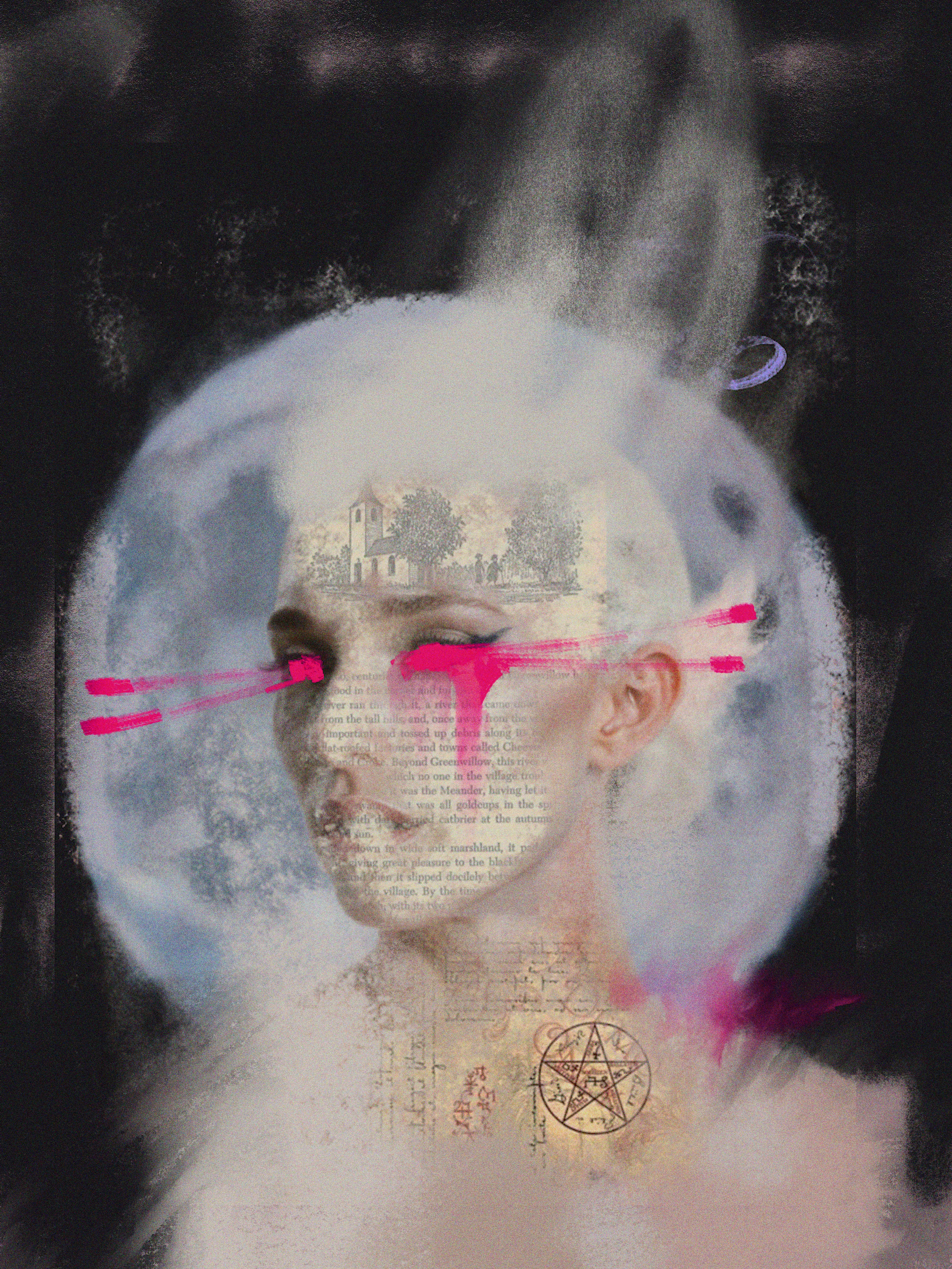 Wings blur into light,
a faceless hymn ascending,
silence sings of grace.

LUNA is the genesis EIDOLON for the Order of The Angels

(Mixed media: traditional painting, AI, collage and digital painting by Rocketgirl)

EIDOLON IX is a suite of nine 1/1 works, each embodying one of the nine spectral Orders that comprise the greater Eidolon Archive.

The series is a foundational prelude to the full EIDOLON collection by Rocketgirl (minting September 2025). It is a dance of eroded faces, fragmented memories and forgotten archetypes: EIDOLON IX distills them into their purest forms.

All collectors of this series will automatically have a 2-mint WL for the main collection plus an extra mint airdrop.
