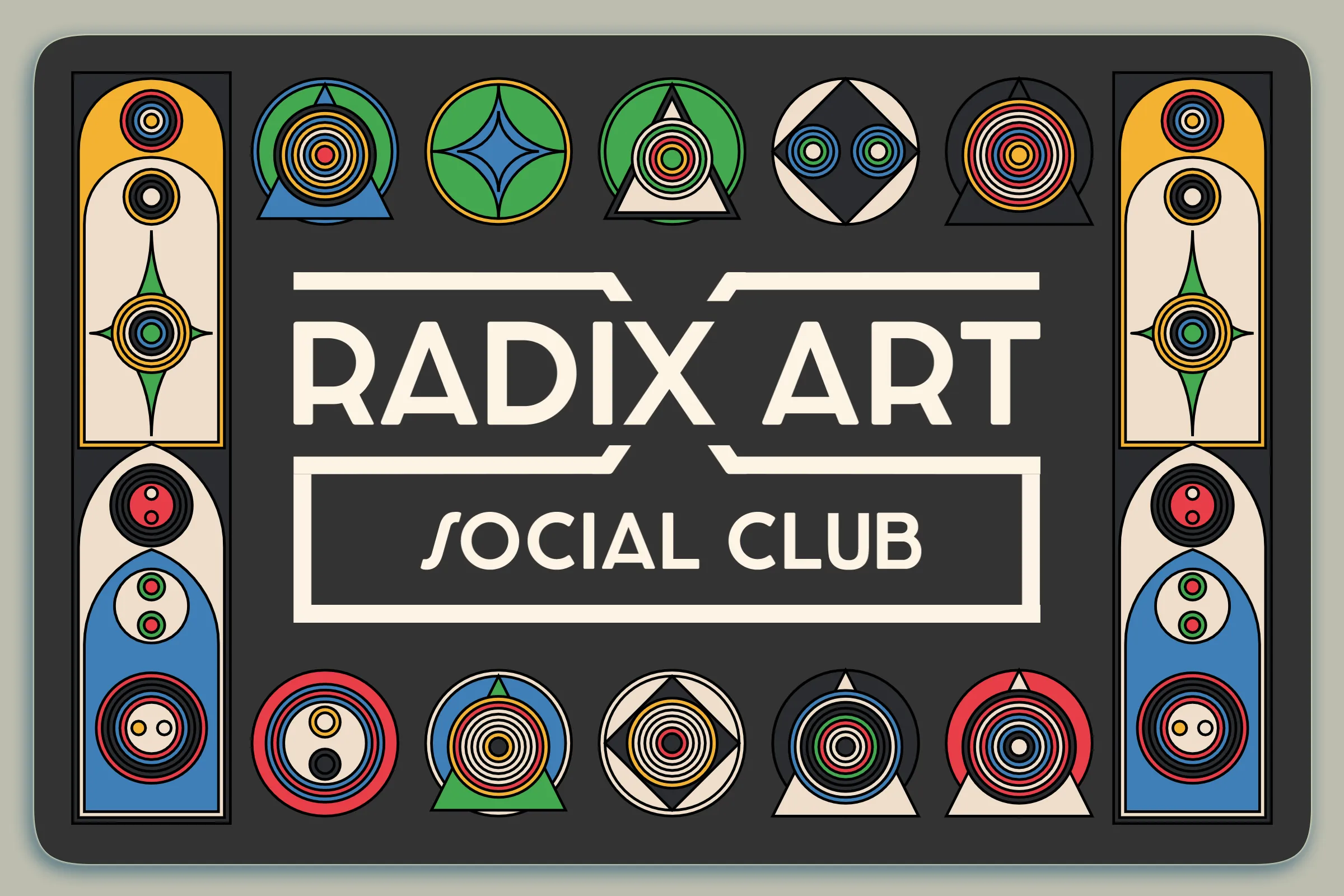 Radix Art Social Club membership card for 2022. Granted to top collectors.

Keep this card in your wallet for access to special channels in the Radix Art Discord and occasional goodies during the year.

Not transferable until 2023.