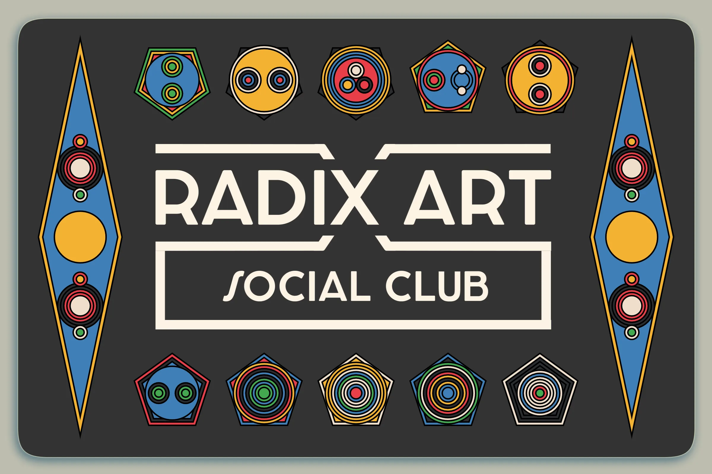 Radix Art Social Club membership card for 2022. Granted to top collectors.

Keep this card in your wallet for access to special channels in the Radix Art Discord and occasional goodies during the year.

Not transferable until 2023.