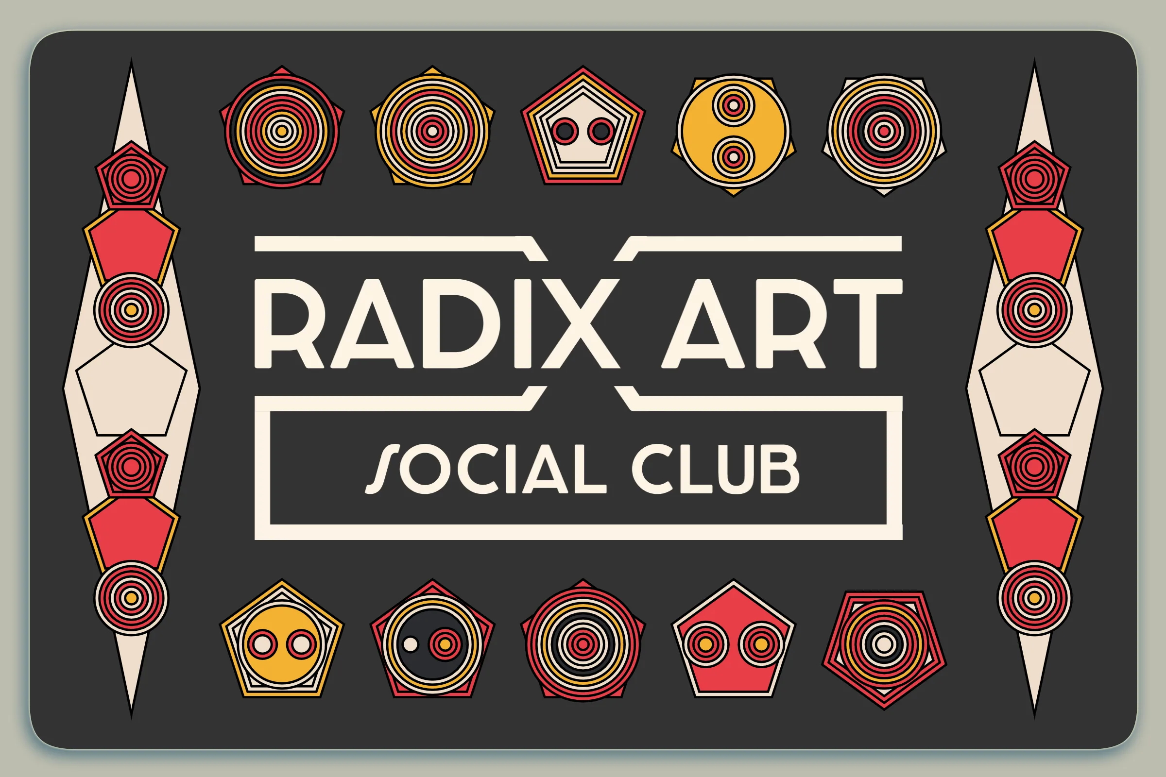 Radix Art Social Club membership card for 2022. Granted to top collectors.

Keep this card in your wallet for access to special channels in the Radix Art Discord and occasional goodies during the year.

Not transferable until 2023.