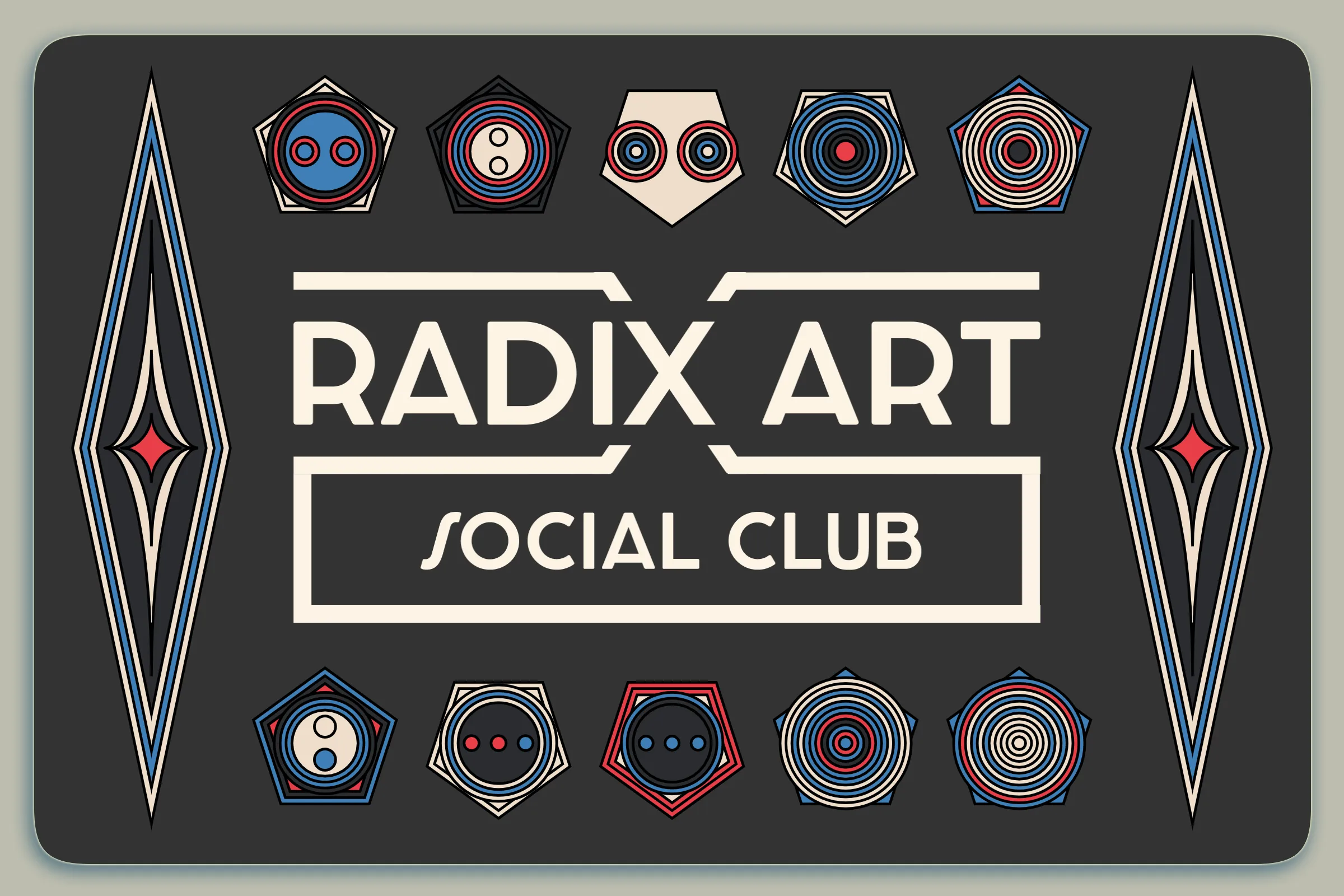 Radix Art Social Club membership card for 2022. Granted to top collectors.

Keep this card in your wallet for access to special channels in the Radix Art Discord and occasional goodies during the year.

Not transferable until 2023.