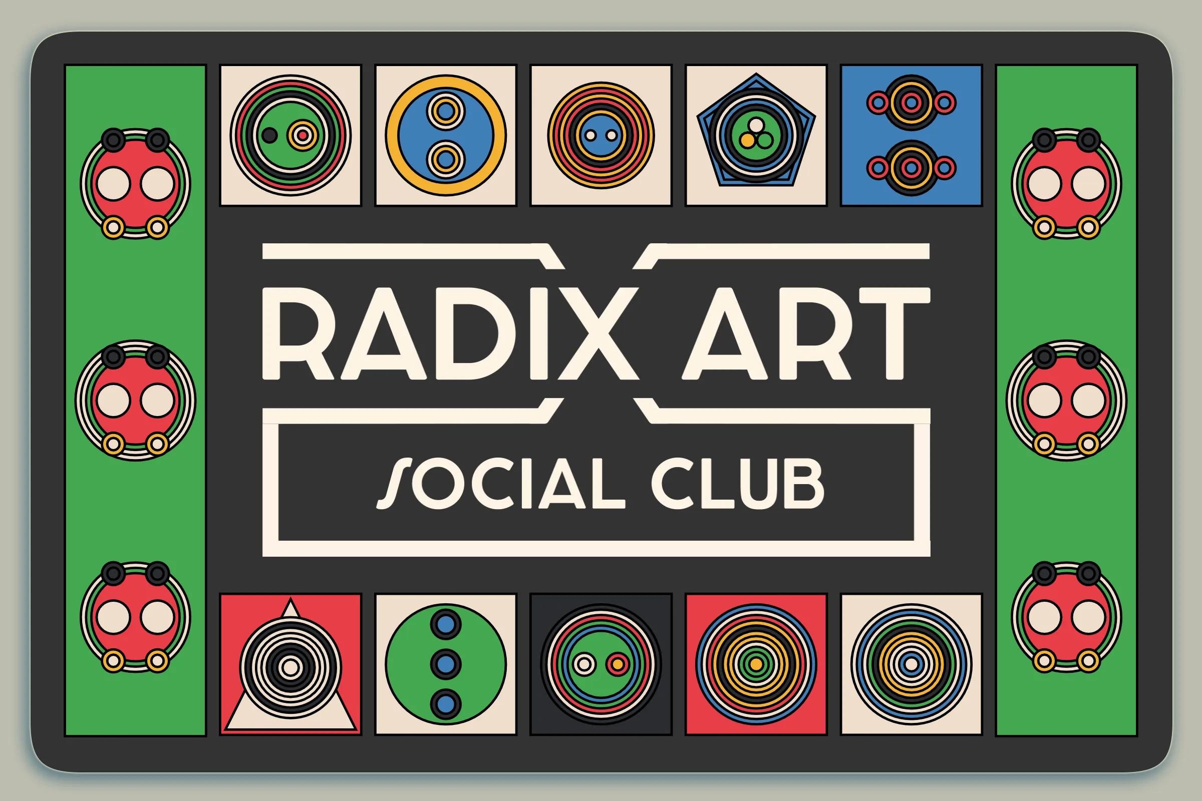 Radix Art Social Club membership card for 2022. Granted to top collectors.

Keep this card in your wallet for access to special channels in the Radix Art Discord and occasional goodies during the year.

Not transferable until 2023.