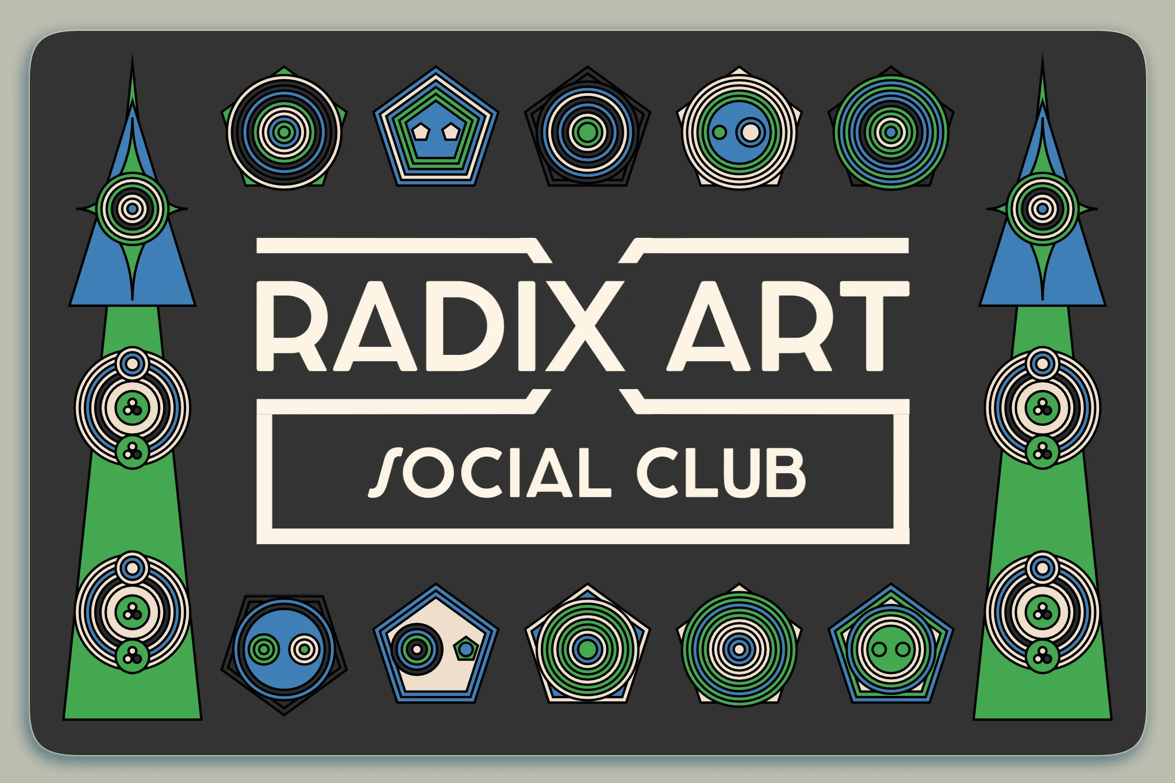 Radix Art Social Club membership card for 2022. Granted to top collectors.

Keep this card in your wallet for access to special channels in the Radix Art Discord and occasional goodies during the year.

Not transferable until 2023.