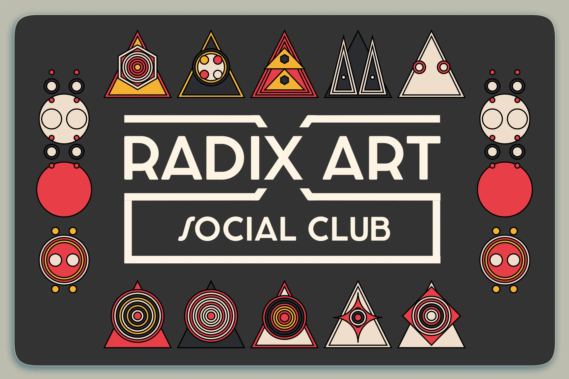 Radix Art Social Club membership card for 2022. Granted to top collectors.

Keep this card in your wallet for access to special channels in the Radix Art Discord and occasional goodies during the year.

Not transferable until 2023.