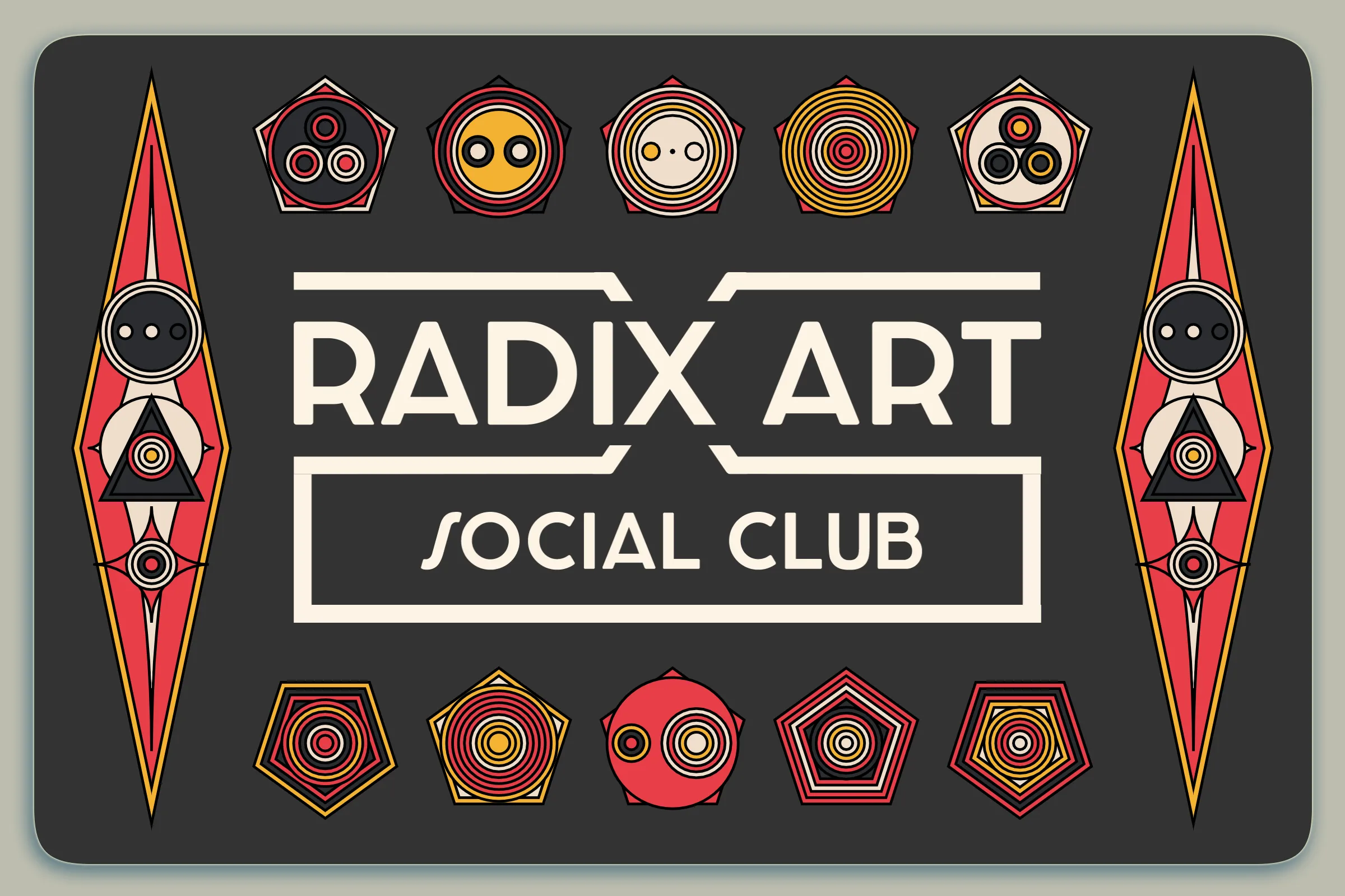 Radix Art Social Club membership card for 2022. Granted to top collectors.

Keep this card in your wallet for access to special channels in the Radix Art Discord and occasional goodies during the year.

Not transferable until 2023.