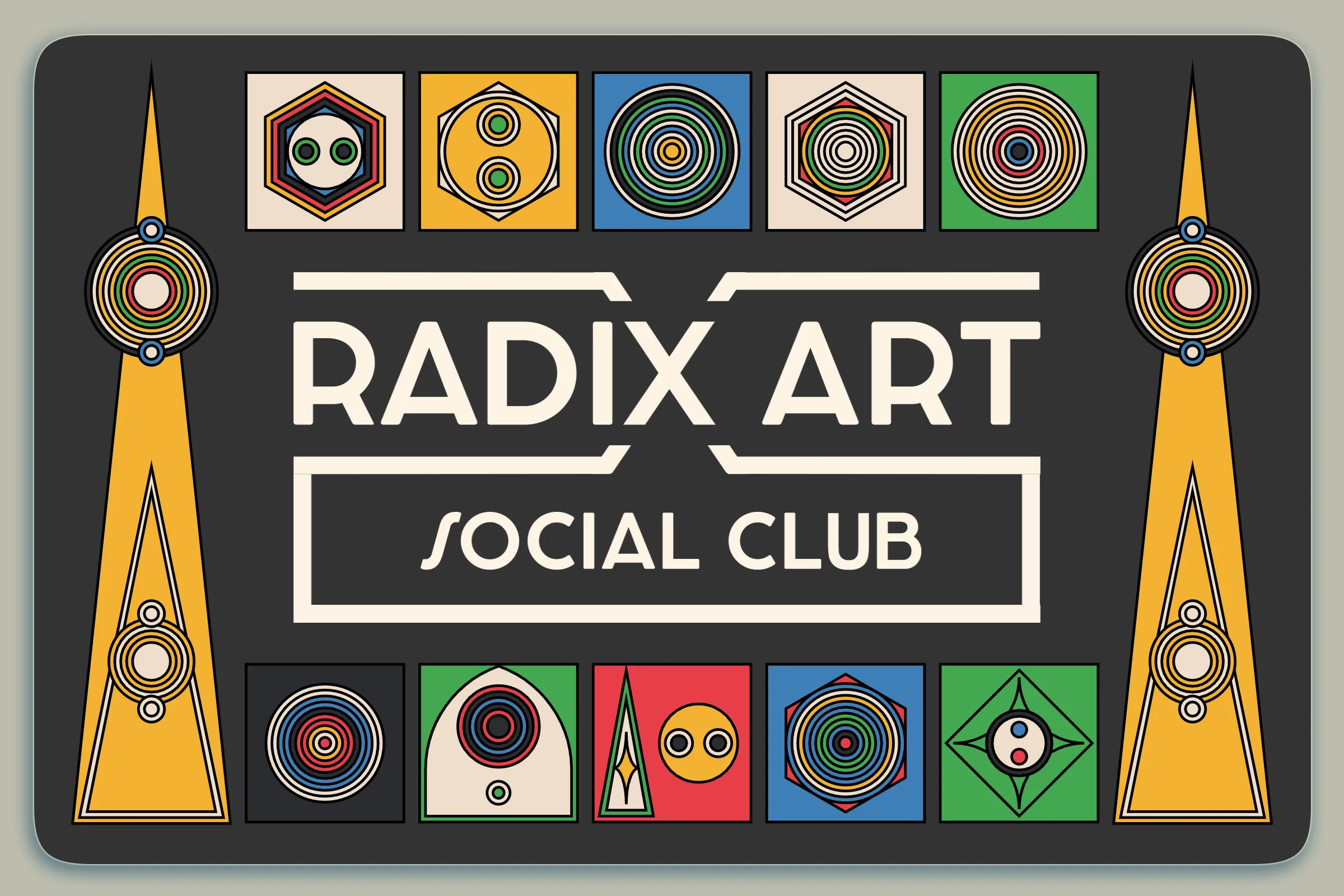 Radix Art Social Club membership card for 2022. Granted to top collectors.

Keep this card in your wallet for access to special channels in the Radix Art Discord and occasional goodies during the year.

Not transferable until 2023.