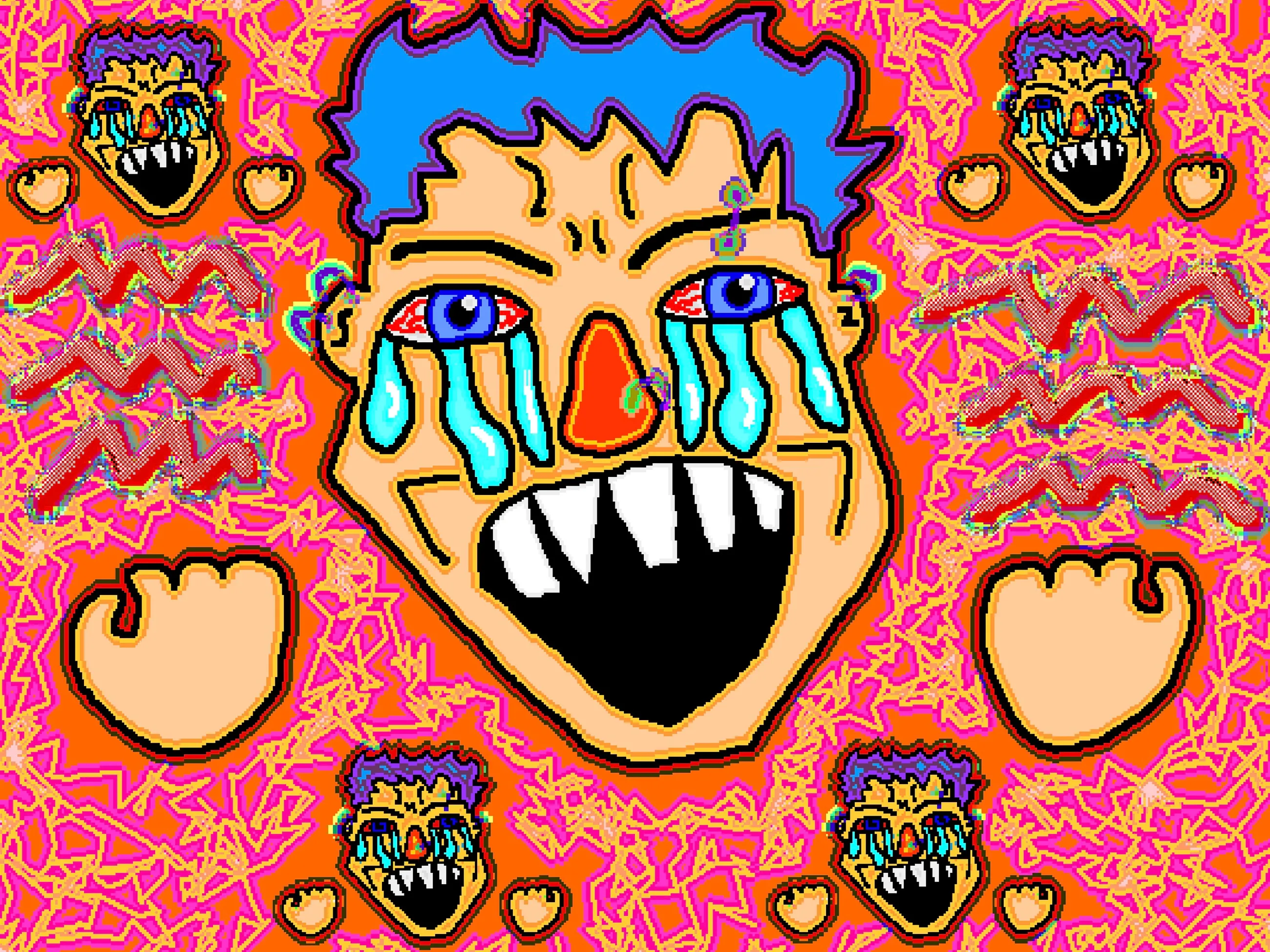 This is Inferno VIII of Sarah Zucker’s Divine Comedy.

Divine Comedy is a tale of an artist’s personal transformation when stopped mid-way on life’s journey. This series of digital paintings tells Sarah Zucker's story using the narrative structure of Dante’s classic work.

Created using vintage KidPix Studio software from 1993 – the artist’s first digital toolset.

[CLICK HERE TO READ Inferno VIII](https://www.gutenberg.org/files/8800/8800-h/8800-h.htm#cantoI.8)