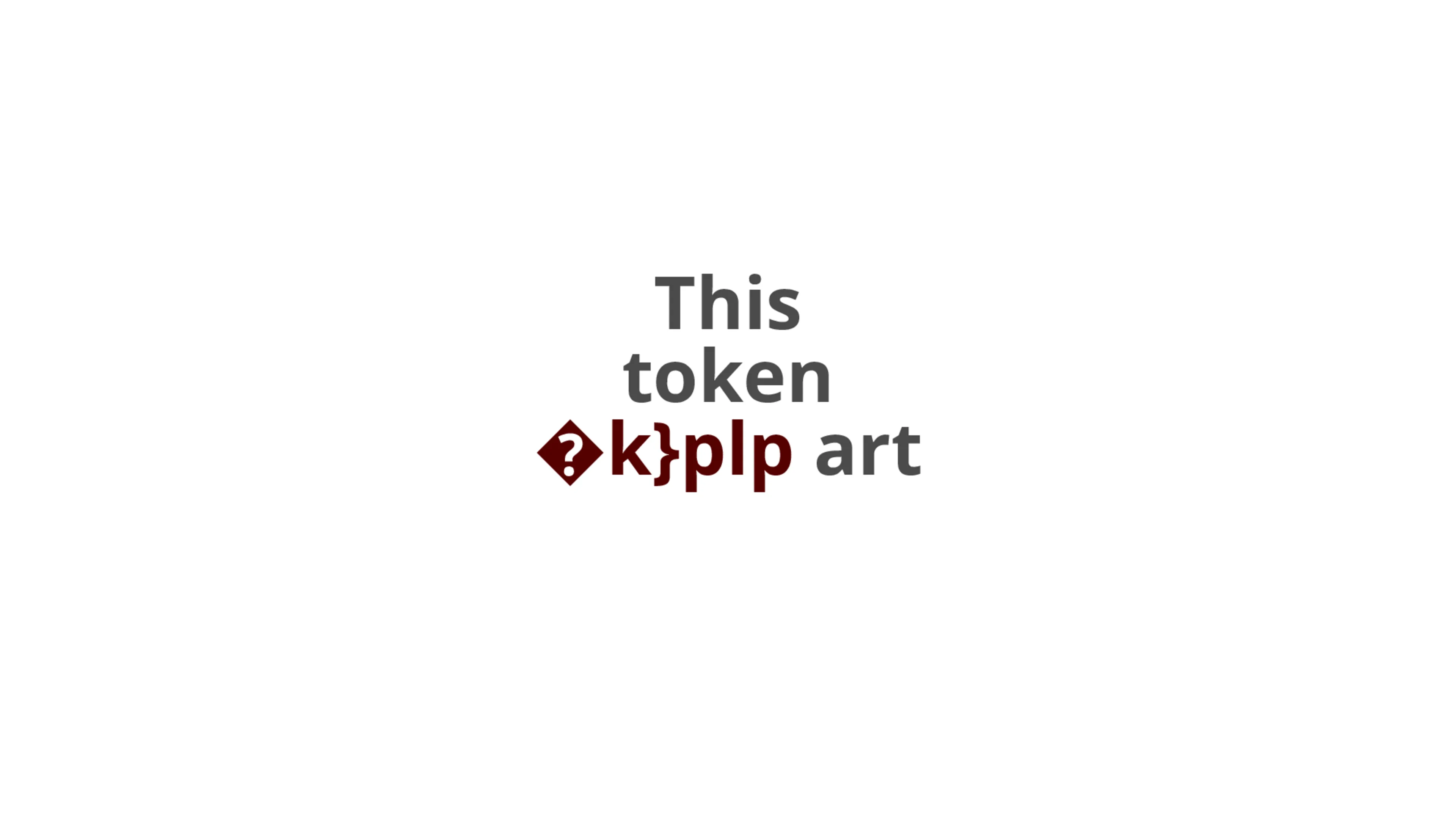 A token that can be nominated as art (or not) by its owner in a way that is encrypted and known only to them. Number 7 in an edition of 16.