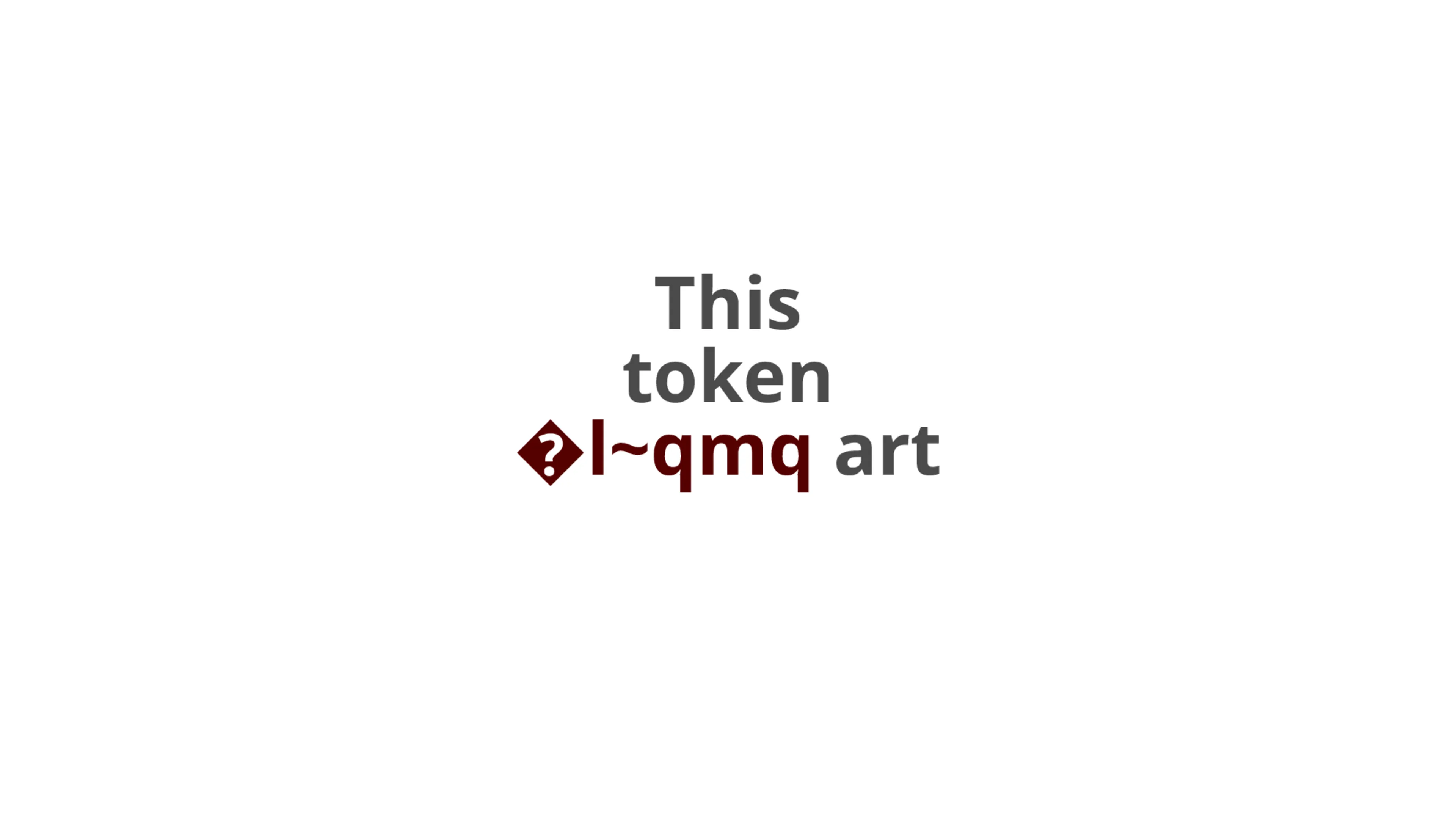 A token that can be nominated as art (or not) by its owner in a way that is encrypted and known only to them. Number 8 in an edition of 16.