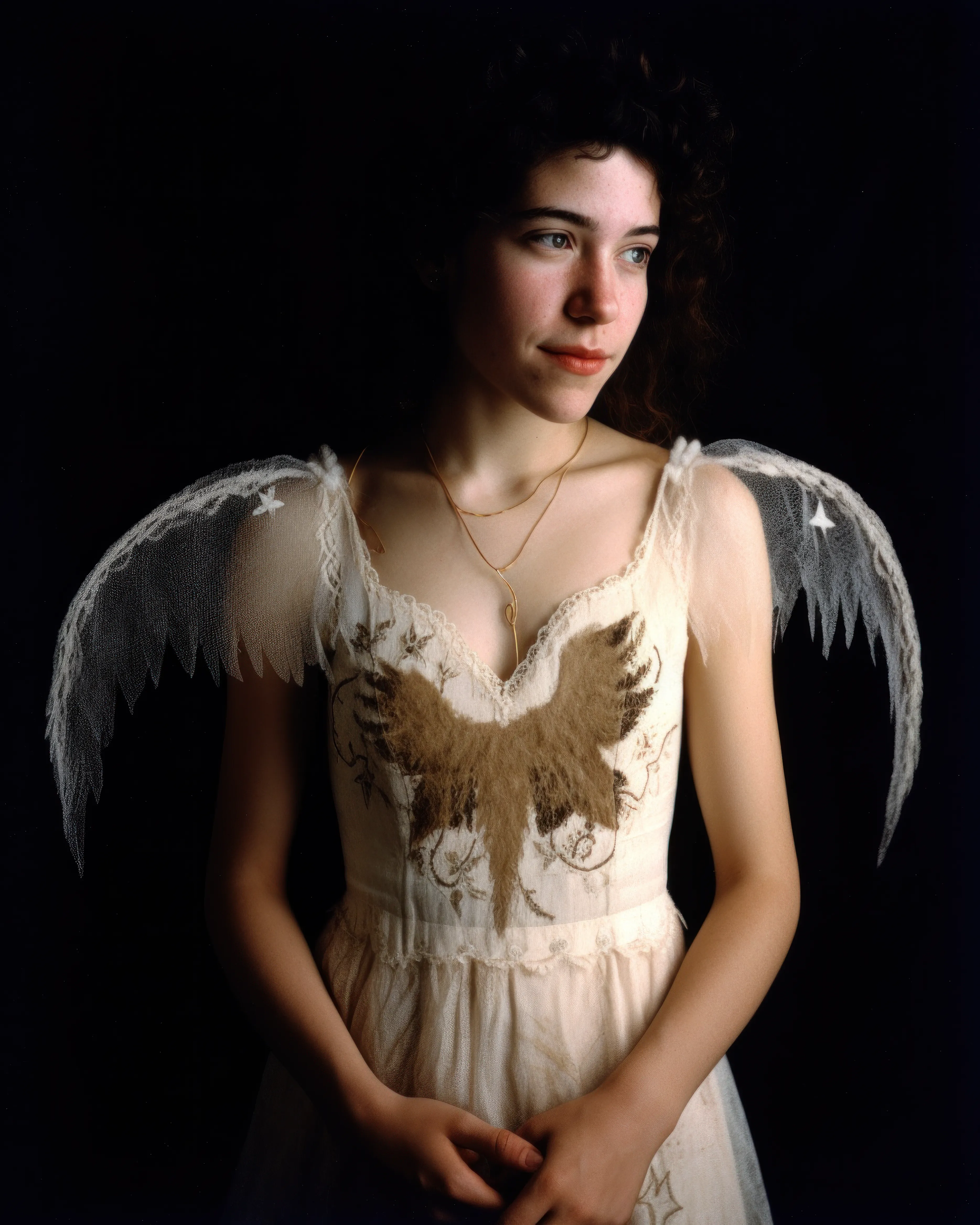 “As an AI language model, I do not have personal beliefs or opinions, as I am a machine designed to process and generate information based on data and algorithms. My responses are based on the information and data that I have been trained on, and I am programmed to provide factual and informative responses to the best of my ability. The concept of angels exists in various religious and spiritual traditions, and the belief in angels is a matter of personal faith and interpretation.” – ChatGPT, April 2023


Angel.5 is part of the exhibition ALGORITHMIC EMPATHY. THE PROMISES OF AI, presented by EXPANDED.ART and VerticalCrypto Art at EXPANDED.ART in Berlin, 18-23 April, 2023.

17 artists explore the vast potential of future relationships between AI and creative expression to hypothesize on the not-so-distant future. 
 
In a world where technological advancements happen in the blink of an eye, AI is being pointed to in the cultural zeitgeist as an example of a potentially bleak and ominous future. It is worth considering, however, the ways computers and machine learning can push forward creativity, human connection and philosophical dialogues.