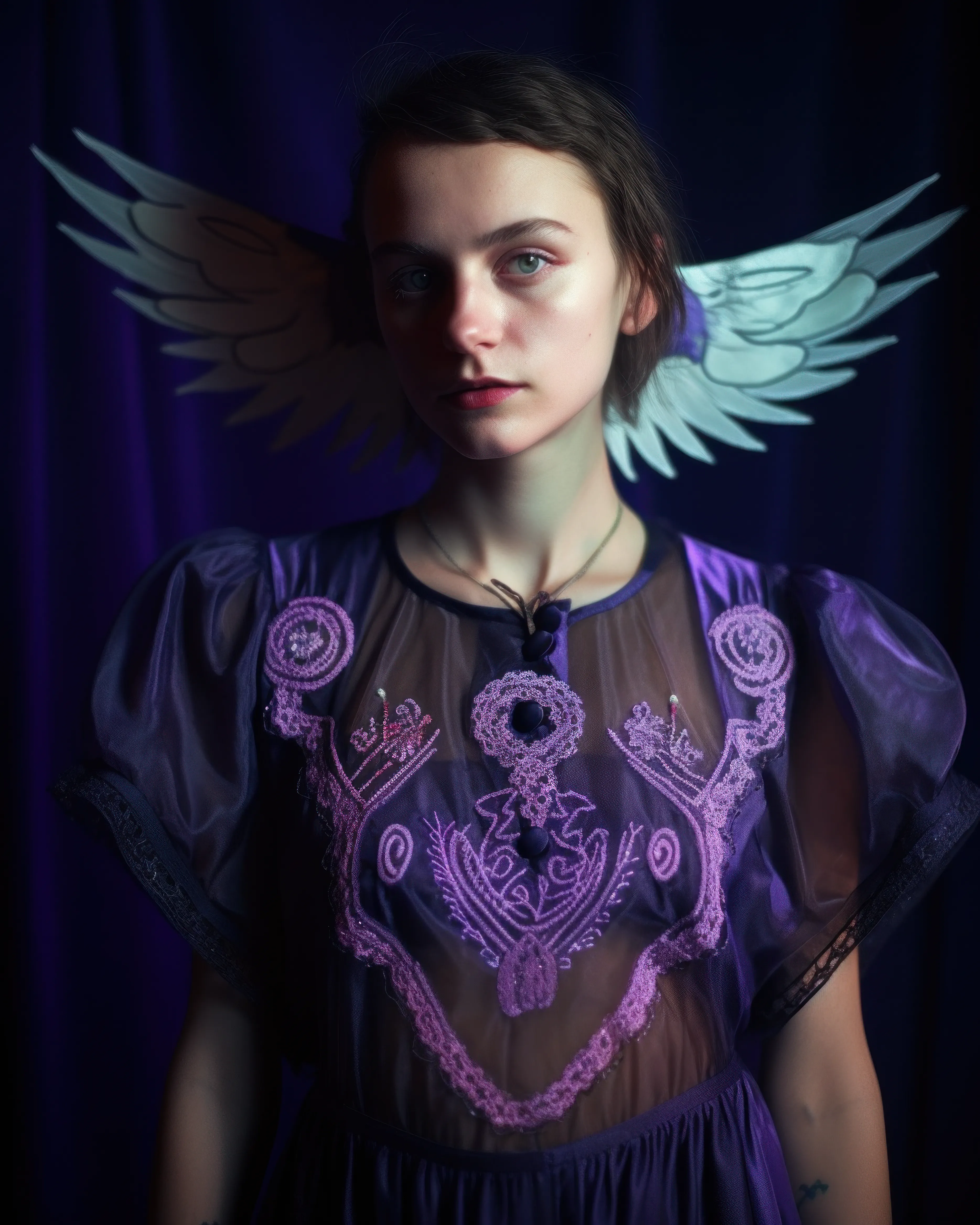 “As an AI language model, I do not have personal beliefs or opinions, as I am a machine designed to process and generate information based on data and algorithms. My responses are based on the information and data that I have been trained on, and I am programmed to provide factual and informative responses to the best of my ability. The concept of angels exists in various religious and spiritual traditions, and the belief in angels is a matter of personal faith and interpretation.” – ChatGPT, April 2023


Angel.3 is part of the exhibition ALGORITHMIC EMPATHY. THE PROMISES OF AI, presented by EXPANDED.ART and VerticalCrypto Art at EXPANDED.ART in Berlin, 18-23 April, 2023.

17 artists explore the vast potential of future relationships between AI and creative expression to hypothesize on the not-so-distant future. 
 
In a world where technological advancements happen in the blink of an eye, AI is being pointed to in the cultural zeitgeist as an example of a potentially bleak and ominous future. It is worth considering, however, the ways computers and machine learning can push forward creativity, human connection and philosophical dialogues.