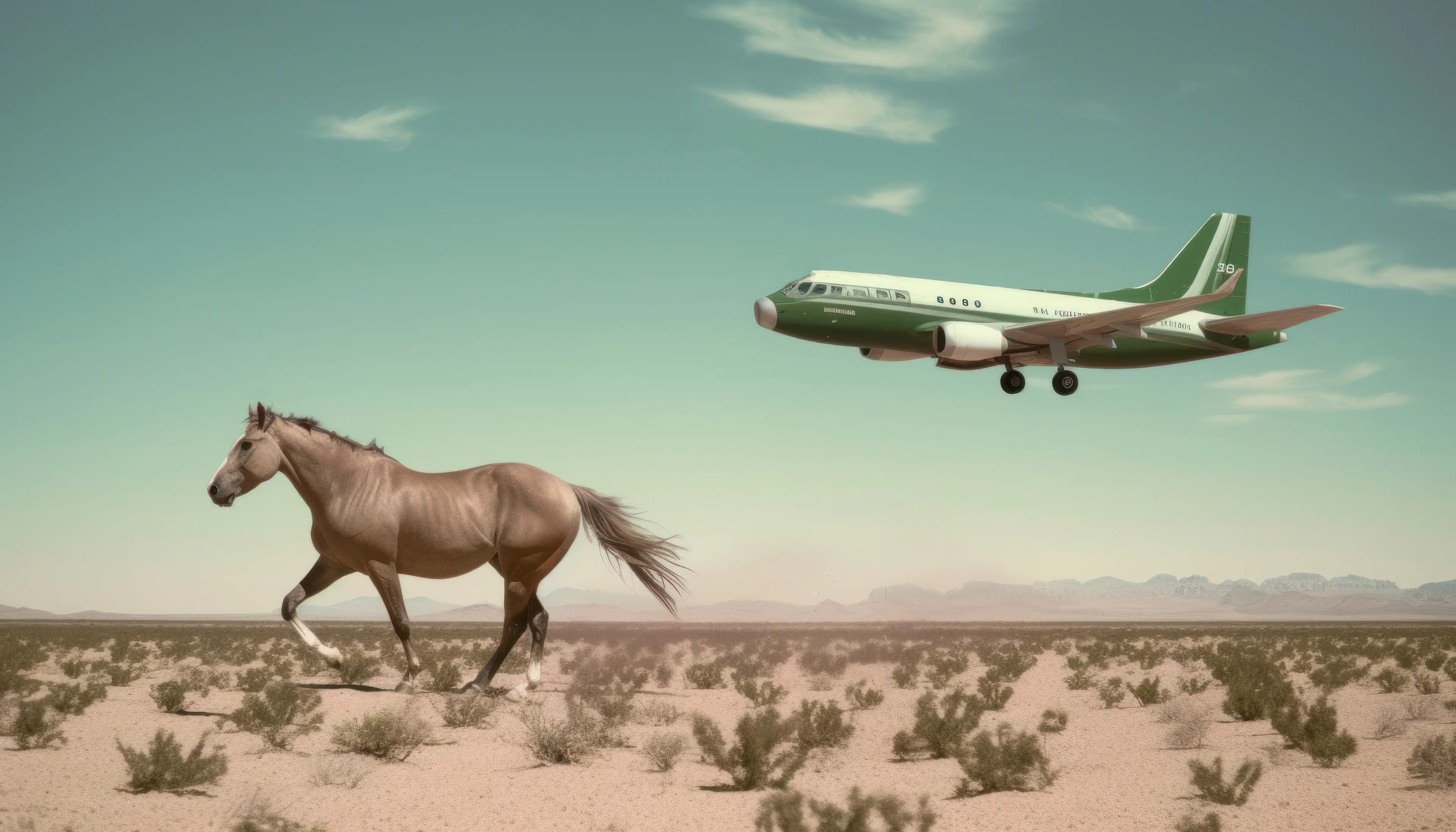 "Las Vegas: Rapid Change in the West" is a collection of AI post-photography that places viewers into a discussion on what it means to experience personal, societal, and environmental change. Through diverse narrative scenarios, this collection captures the glamour, violence, and everyday moments that happen in a mythical version of one of the most dramatic transitions in the American West.

In the 1950s and 1960s, Las Vegas experienced a rapid transition from a quiet, rural desert town into a major tourist destination, run by the mob, that hosted an increasing mobile US population. Las Vegas quickly evolved into a mythical place in people's minds where perception, "reality' and lived experiences are often in conflict. Life goes on, but it is often weird.

Post-prompt editing is kept to a minimum to allow the strangeness and quirks of AI to come through, providing a historical look at what MidJourney was like during this particular time with these specific circumstances.

Midjourney V5 (5, 5.1 & 5.2)  
Topaz upscale for size  
5824 x 3328 pixels

Pop Punk