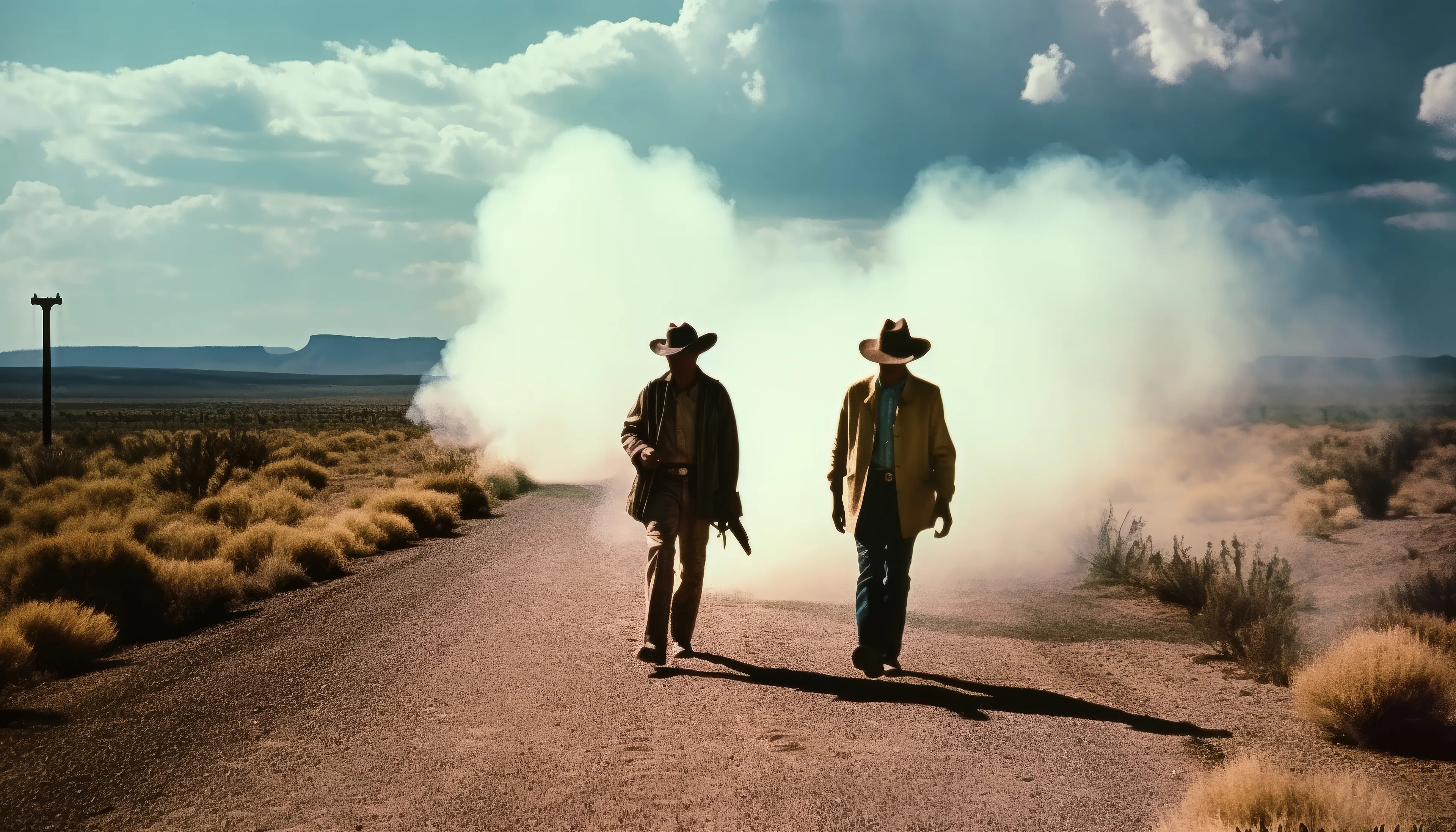 "Las Vegas: Rapid Change in the West" is a collection of AI post-photography that places viewers into a discussion on what it means to experience personal, societal, and environmental change. Through diverse narrative scenarios, this collection captures the glamour, violence, and everyday moments that happen in a mythical version of one of the most dramatic transitions in the American West.

In the 1950s and 1960s, Las Vegas experienced a rapid transition from a quiet, rural desert town into a major tourist destination, run by the mob, that hosted an increasing mobile US population. Las Vegas quickly evolved into a mythical place in people's minds where perception, "reality' and lived experiences are often in conflict. Life goes on, but it is often weird.

Post-prompt editing is kept to a minimum to allow the strangeness and quirks of AI to come through, providing a historical look at what MidJourney was like during this particular time with these specific circumstances.

Midjourney V5 (5, 5.1 & 5.2)  
Topaz upscale for size  
5824 x 3328 pixels

Pop Punk