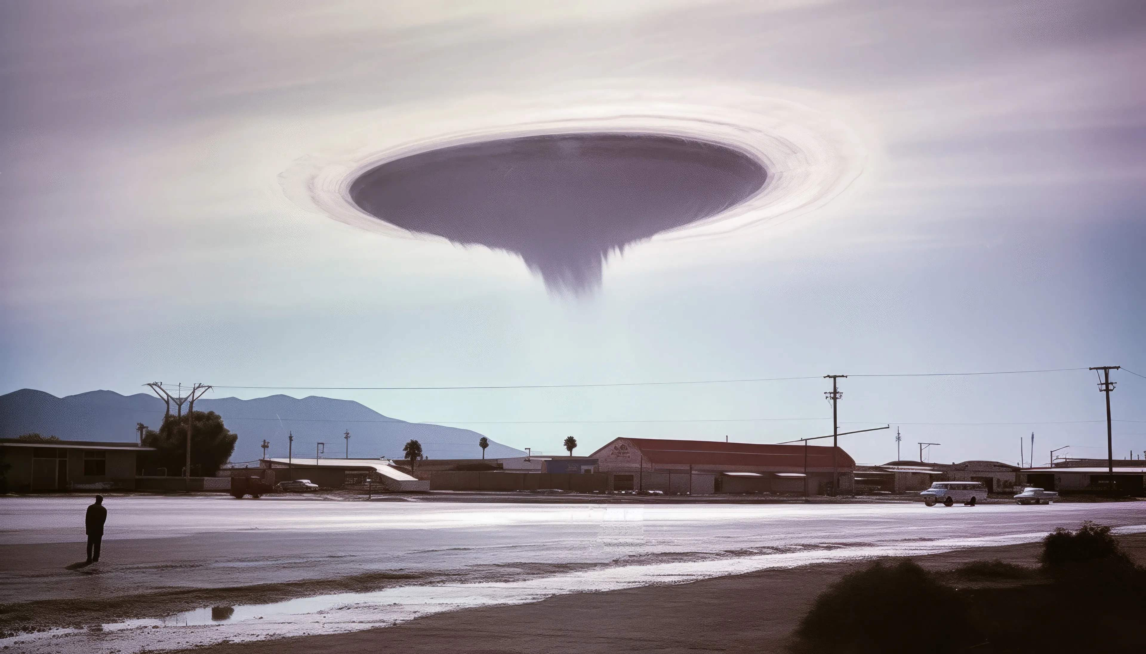 "Las Vegas: Rapid Change in the West" is a collection of AI post-photography that places viewers into a discussion on what it means to experience personal, societal, and environmental change. Through diverse narrative scenarios, this collection captures the glamour, violence, and everyday moments that happen in a mythical version of one of the most dramatic transitions in the American West.

In the 1950s and 1960s, Las Vegas experienced a rapid transition from a quiet, rural desert town into a major tourist destination, run by the mob, that hosted an increasing mobile US population. Las Vegas quickly evolved into a mythical place in people's minds where perception, "reality' and lived experiences are often in conflict. Life goes on, but it is often weird.

Post-prompt editing is kept to a minimum to allow the strangeness and quirks of AI to come through, providing a historical look at what MidJourney was like during this particular time with these specific circumstances.

Midjourney V5 (5, 5.1 & 5.2)  
Topaz upscale for size  
5824 x 3328 pixels

Pop Punk