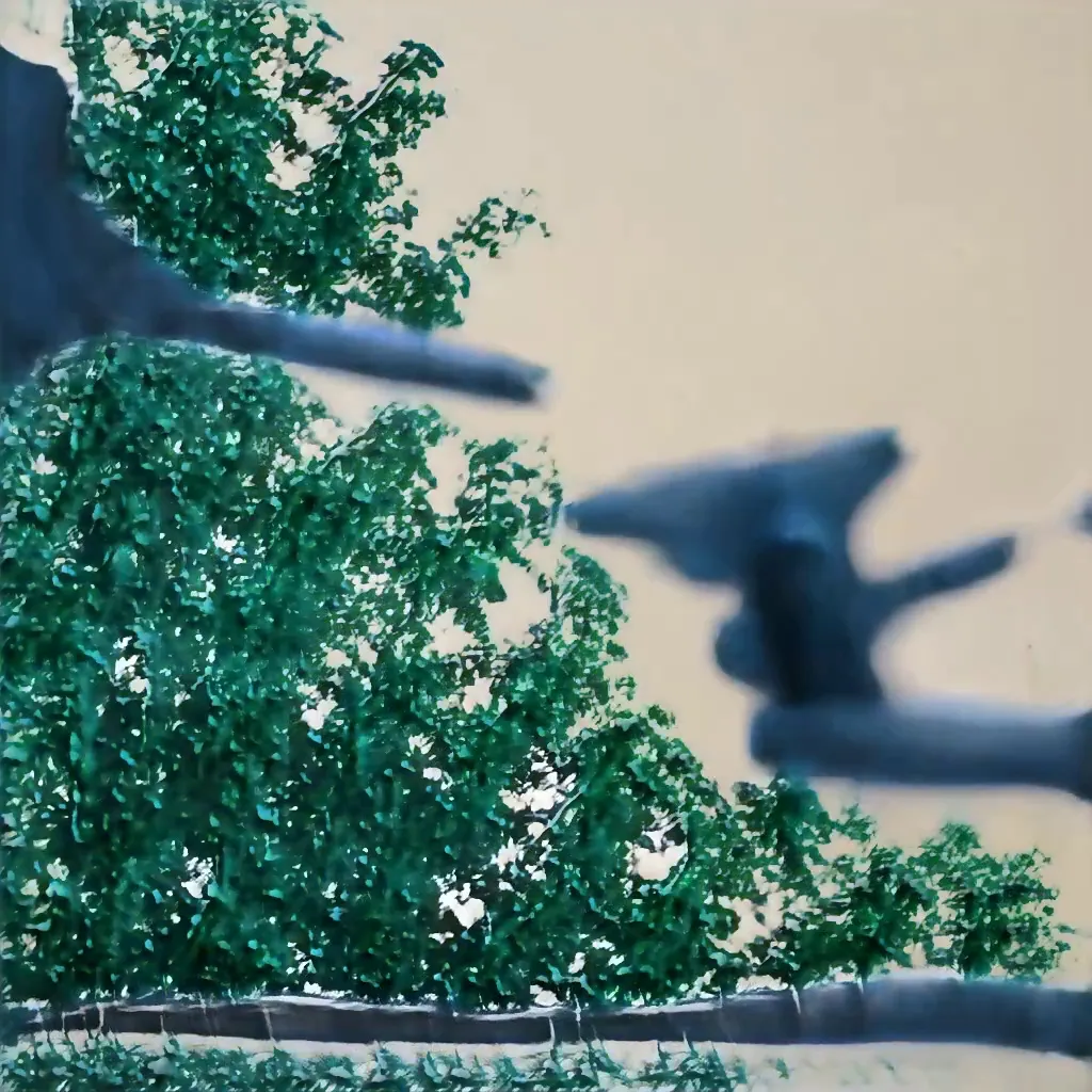 Bones in the sky in a vanishing of the genuine. The physical reality enters hyperreality through film photographs via a GAN Generative Adversarial Network. Inspired by Georgia O'Keefe by way of Jean Baudrillard. This is a special selection by a viewer of Bones In The Sky Marfa from a live feed of the model generating unique images never to be seen again.