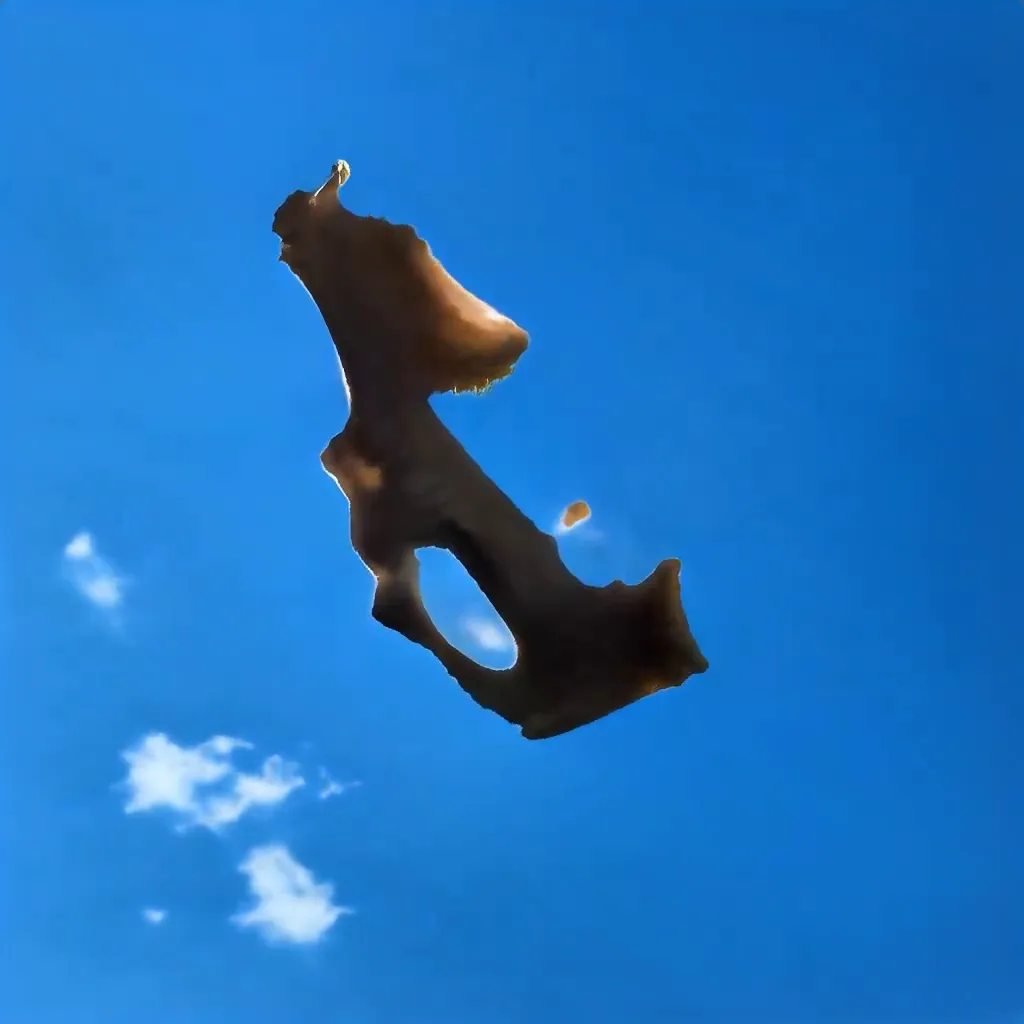 Bones in the sky in a vanishing of the genuine. The physical reality enters hyperreality through film photographs via a GAN Generative Adversarial Network. Inspired by Georgia O'Keefe by way of Jean Baudrillard. This is a special selection by a viewer of Bones In The Sky Marfa from a live feed of the model generating unique images never to be seen again.