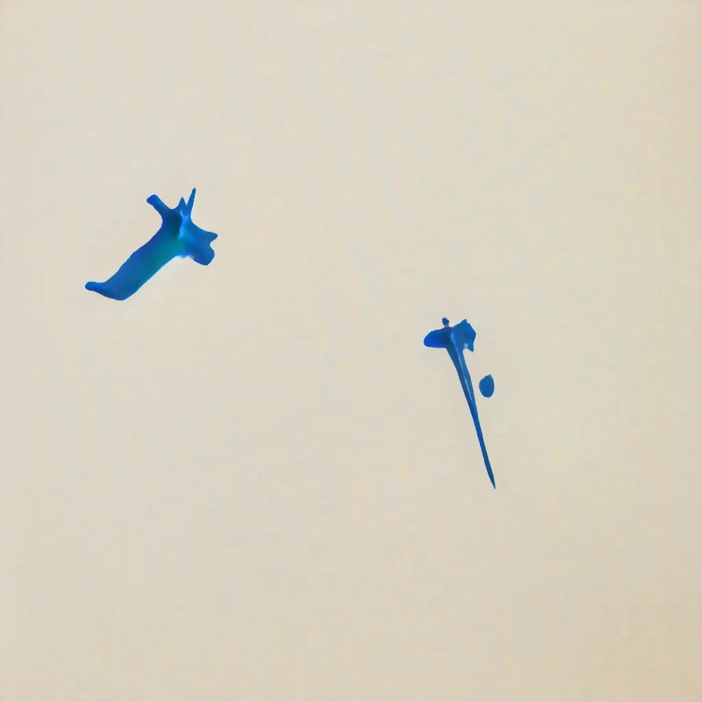 Bones in the sky in a vanishing of the genuine. The physical reality enters hyperreality through film photographs via a GAN Generative Adversarial Network. Inspired by Georgia O'Keefe by way of Jean Baudrillard. This is a special selection by a viewer of Bones In The Sky Marfa from a live feed of the model generating unique images never to be seen again.