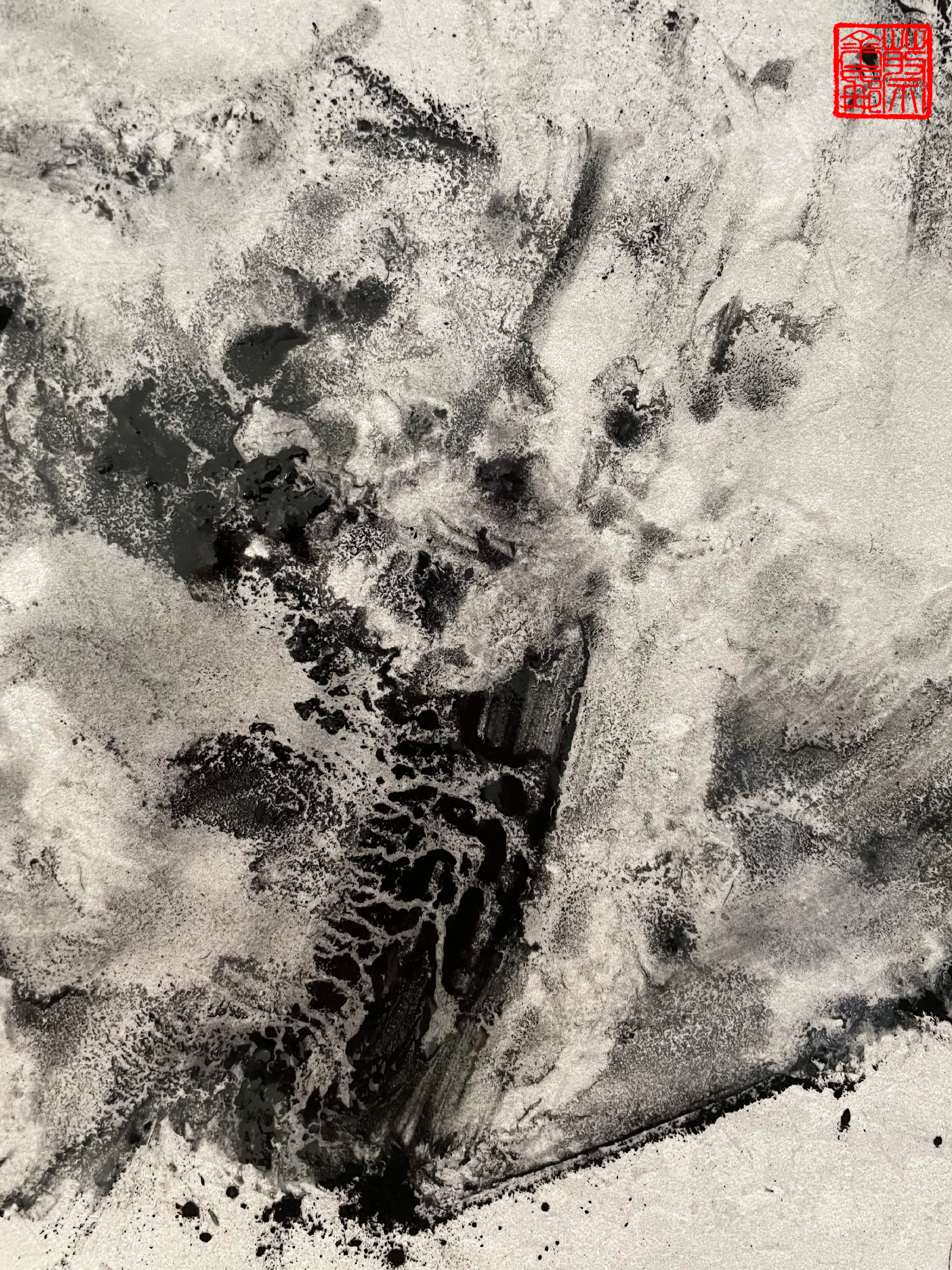 ‘Pulse-beat’ Collection

A breath or a pulse-beat of the undefinable spirit of life. “When painting follows the heart, the obstructing veils are removed, all the innumerable things of Heaven and Earth can be represented.” - Shih-t’ao (1642-1707)

Painting with charcoal on ceramic informed by the technique and philosophy of traditional Chinese painting. Translated into digital through photography. Physical work - destroyed.

1/1  
Date: 2023  
Artist: Georgina Hooper  
3023 x 4032 px  
16.8MB  
12MP