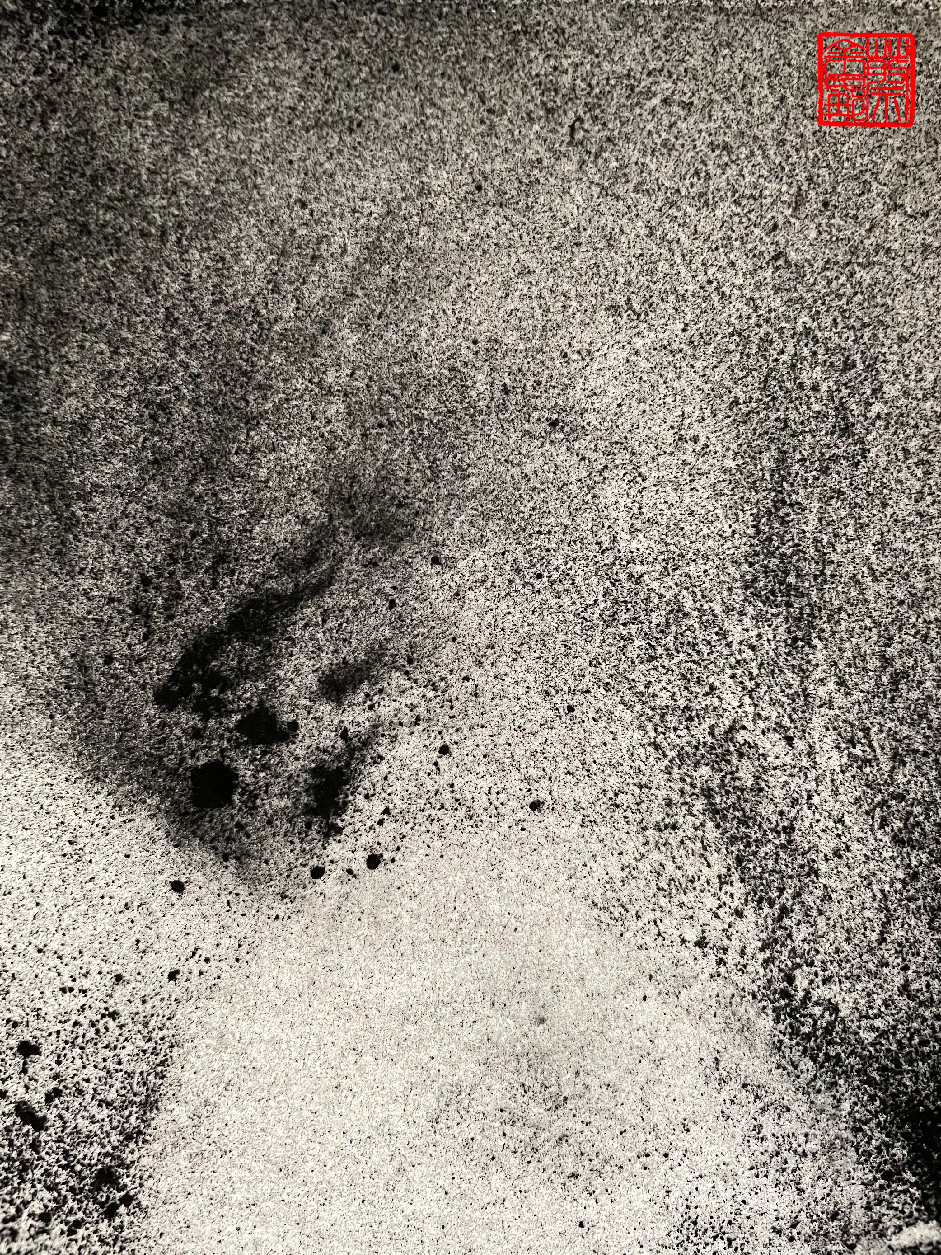 ‘Pulse-beat’ Collection  
A breath or a pulse-beat of the undefinable spirit of life.

“When painting follows the heart, the obstructing veils are removed, all the innumerable things of Heaven and Earth can be represented.” - Shih-t’ao (1642-1707) 

Painting with charcoal on ceramic informed by the technique and philosophy of traditional Chinese painting. Translated into digital through photography. Physical work - destroyed.

1/1  
Date: 2023  
Artist: Georgina Hooper  
3023 x 4032 px  
16.8MB  
12MP