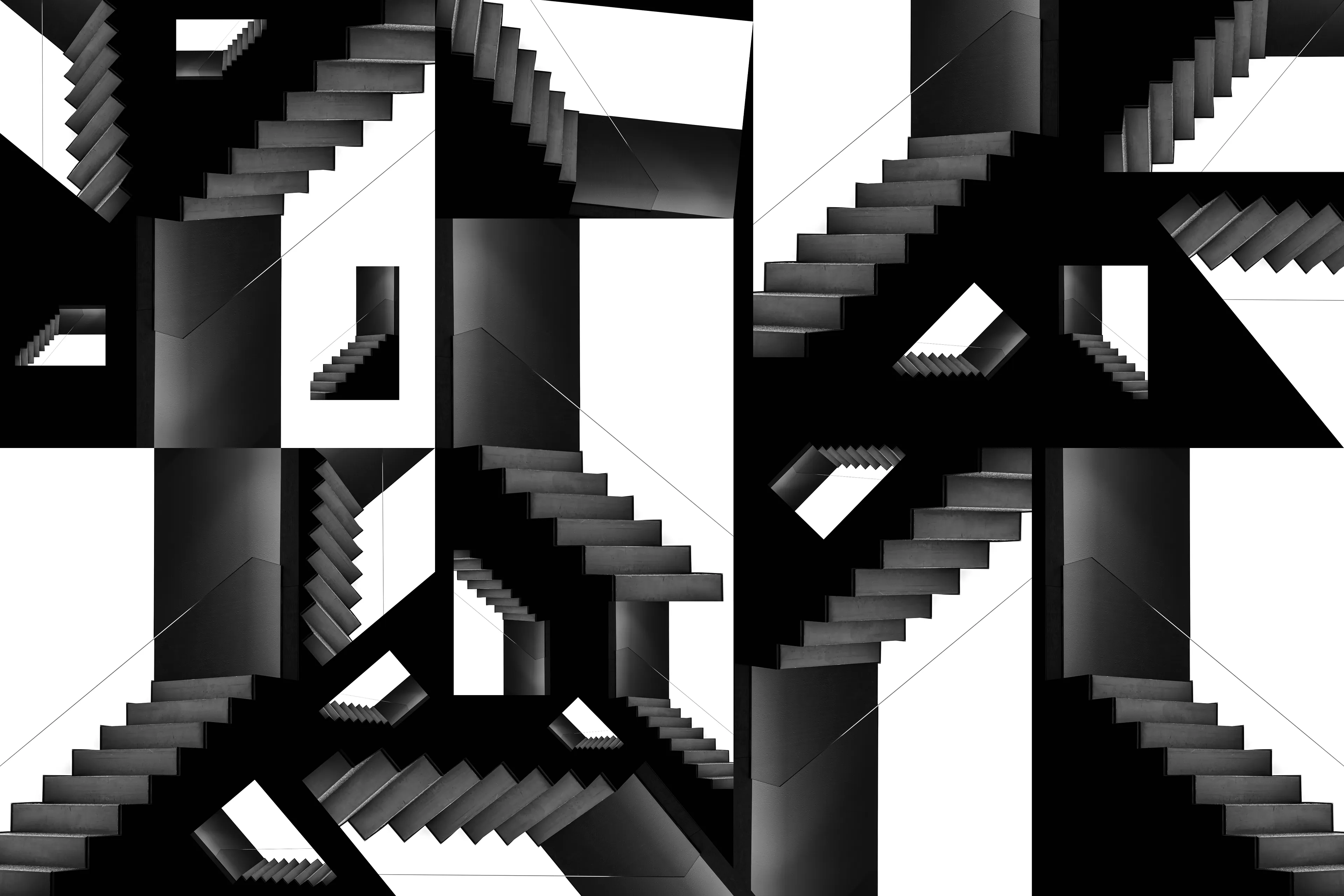 title: stairsriats  
id: iuridclgs20201220  
collection: stairs  
size: 5400x3600px  
medium: digital collage  
tools: affinity photo, ipad pro w pencil, macbook pro  
architect: unknown  
location: unknown

sources:

wesley shen - B&W stairs  
[https://unsplash.com/photos/A71hpMTGZ4I](https://unsplash.com/photos/A71hpMTGZ4I)