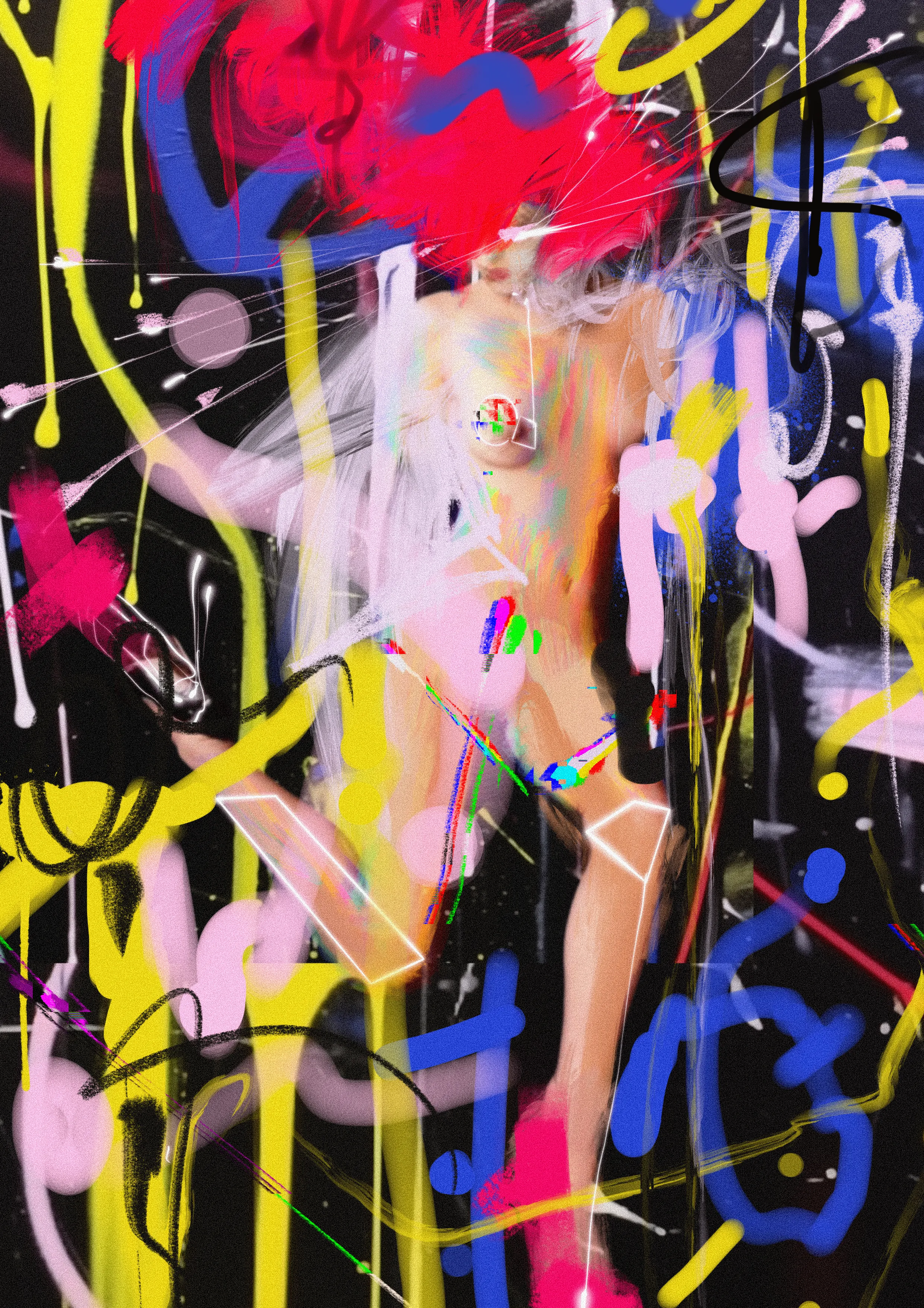 “You're dreaming, girl, lost in a moving dream.”

― Sophocles, Electra

(Inspired by the Ancient Greek play by Sophocles. Oil on canvas x ai collage x digital painting by @Rocketgirl)