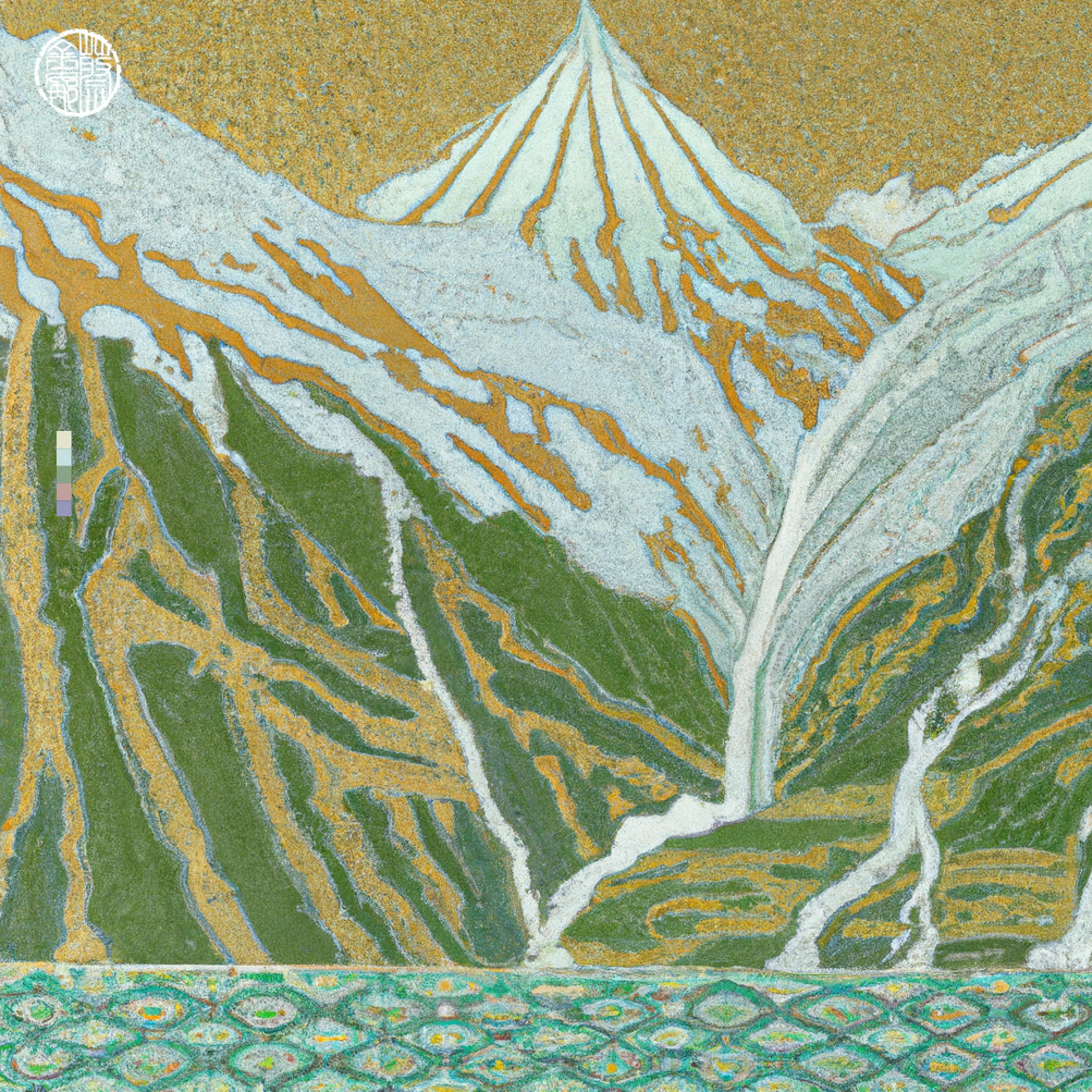 The wild and mystical mountainous terrain explored in my ‘Monumental’ Collection refers to a perception of nature as dignified authority or supreme power and reflects a deep reverence for the natural world. This ideal is embedded in the philosophy of traditional Chinese painting of which I am a scholar. In ancient Chinese painter-critic texts, and their tradition of Monumental Landscape painting, mountains were recognised as venerated ancients and wizened ancestors. Such artworks were created as visual spaces in which the viewer was transported into nature, where one could wander mentally. Mountains were associated with nurturing and reinvigorating the spirit. In this body of work I offer a collection of ‘Monumental’ paintings, created in collaboration with AI through my own poetry of textual prompts, informed by my life experience of roaming, rock-climbing and hiking mountains of my homeland and those around the world, as well as the history of Chinese paintings that I have traversed in my mind. I invite my audience to wander a little in these cosmic visions of harmonious existence in a vast but orderly universe. Love Georgina × DALL·E