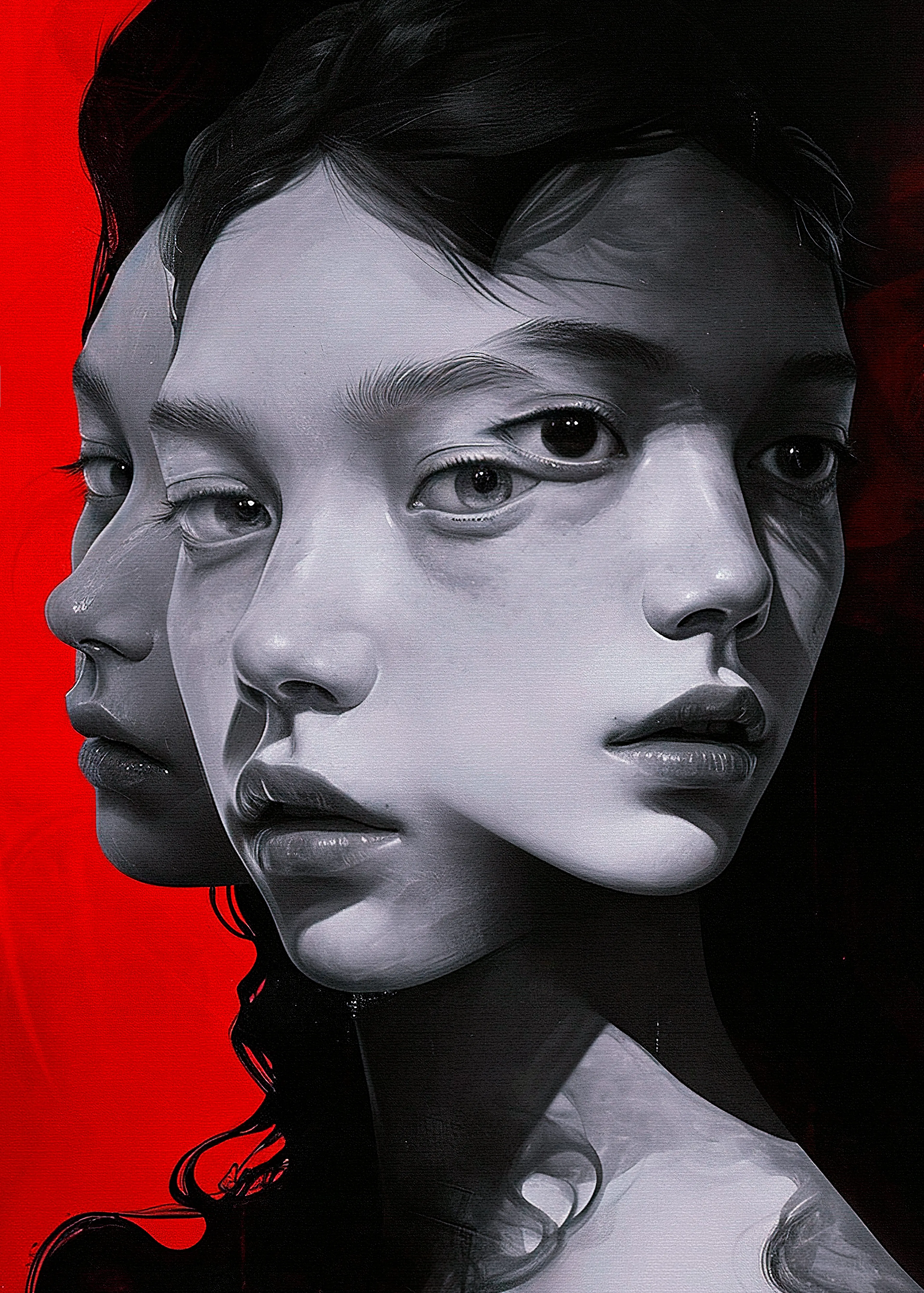 Faith weakened by doubts led to denial, then disappointment. Acceptance revealed a transformation: from firm beliefs to deep reflections on values, a painful yet enlightening journey towards new understanding.

Driven by the duality of our nature, 'no more tears' collection embodies the fierce, fiery spirit of women. With shades of vivid red, it captures the devilish and demonic facets that lie within, celebrating the raw and untamed energy that fuels us.

Assisted with AI  
4000 x5655  
Petra Voice  
2023