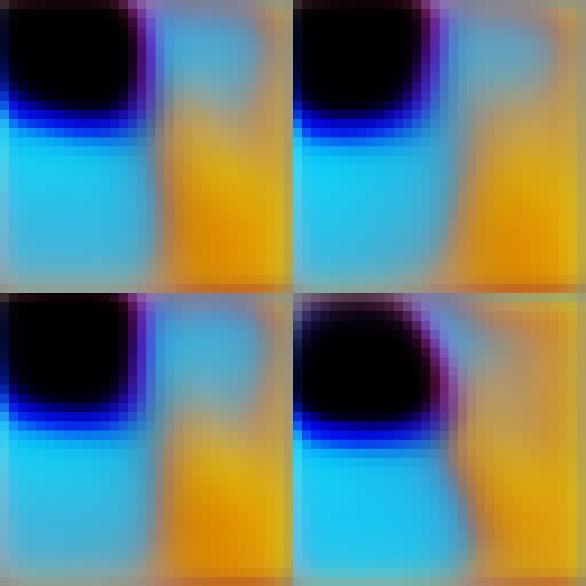 30 GAN works (PGAN), created by Kevin Abosch in 2017, each comprised of 4 images of early epoch generations from a PGAN model trained on the artist's personal photos from his phone, organized in a grid. 