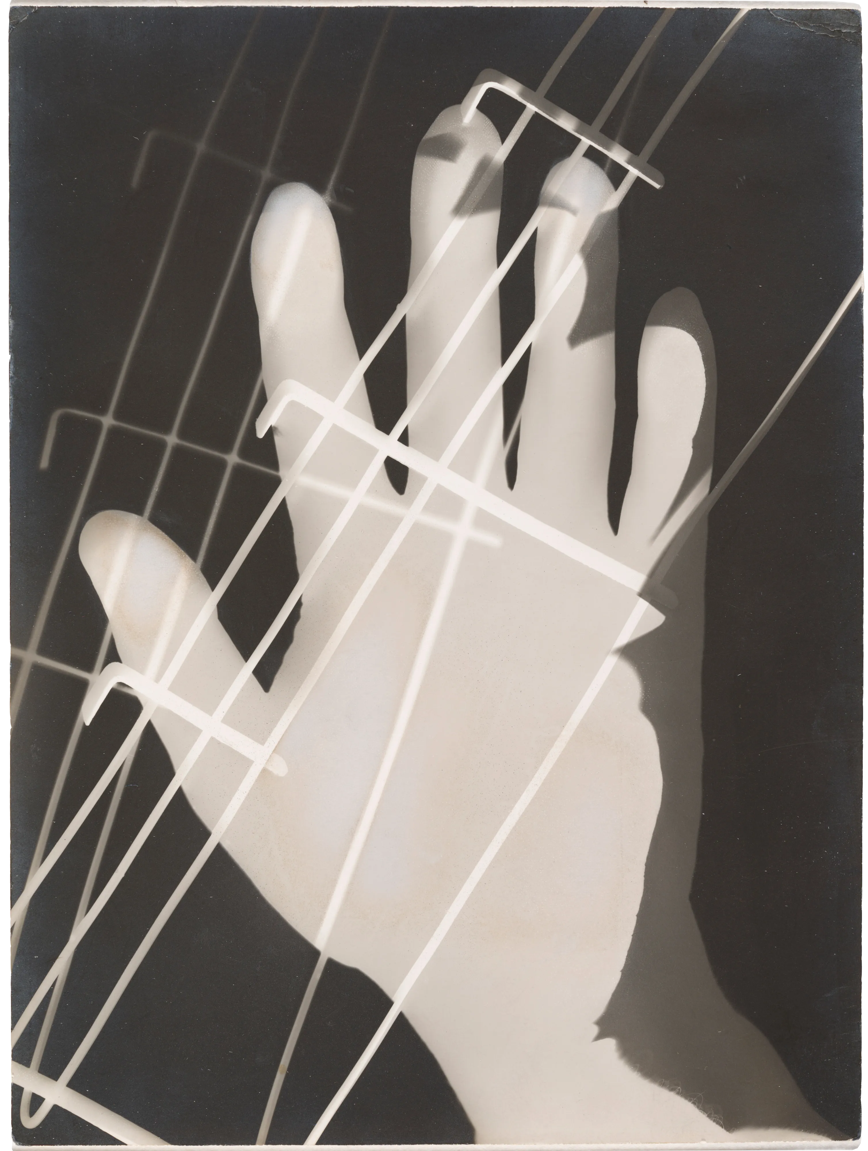 Photogram.

Moholy-Nagy came to embrace new techniques and technologies in photography such as photomontage and photograms (cameraless photography); for him, these were much more than new kinds of pictures; they were technologies to unlock modern life. Once the Bauhaus moved to Dessau in 1925, photograms would become one of Moholy-Nagy's primary means of artistic expression. Energy and light are the phenomena to which Moholy-Nagy explored with an enthusiasm bordering on sheer obsession, both in his art itself and in his related aesthetic theories. Light for Moholy-Nagy however was at once the theme and the medium, the subject and the substance, the content and the form. (Herbert Molderings).

The legacy of Hungarian artist Laszlo Moholy-Nagy is among the most cherished in the lineage of photographic art, and he can be defined as a visionary whose radical experiments with photography entirely re-imagined the possibilities for the medium. Working in the early 20th century when photography was not considered a form of high art, Moholy-Nagy actively sought to break down boundaries and find new languages of photographic discourse. In doing so, he left behind an oeuvre of visual ideas that have provided artistic license to a century’s worth of photographers to experiment boldly beyond the conventional definitions of what photography is expected to be.

Edition: 1 of 1