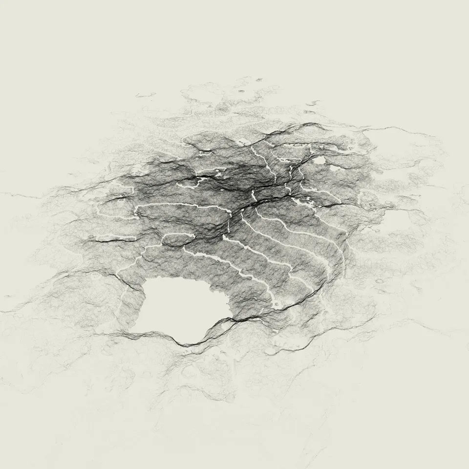 Generative particle landscape.