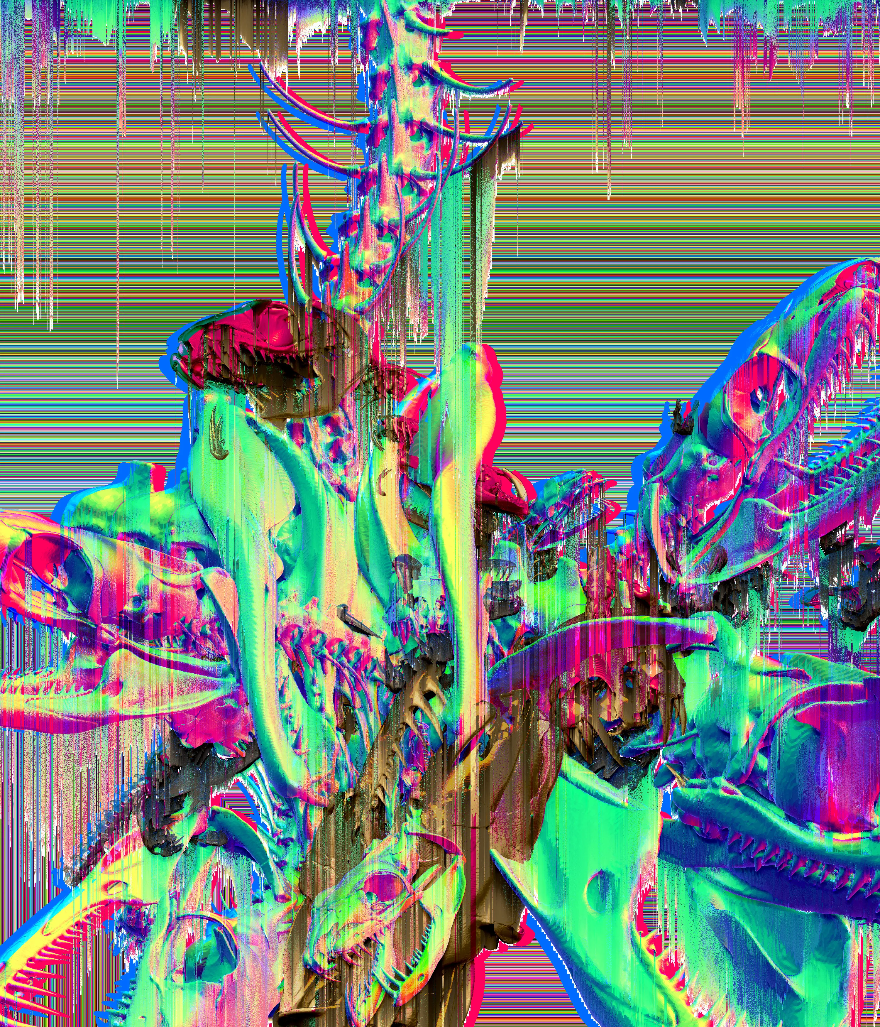 Boa constrictor ritual cyber-acid-tzompantli.  
3D x Sonifiation x Photo Editing. 
High-Res file
ETH price based in the date Boa constrictor binomial name was introduced to the Systema Naturae