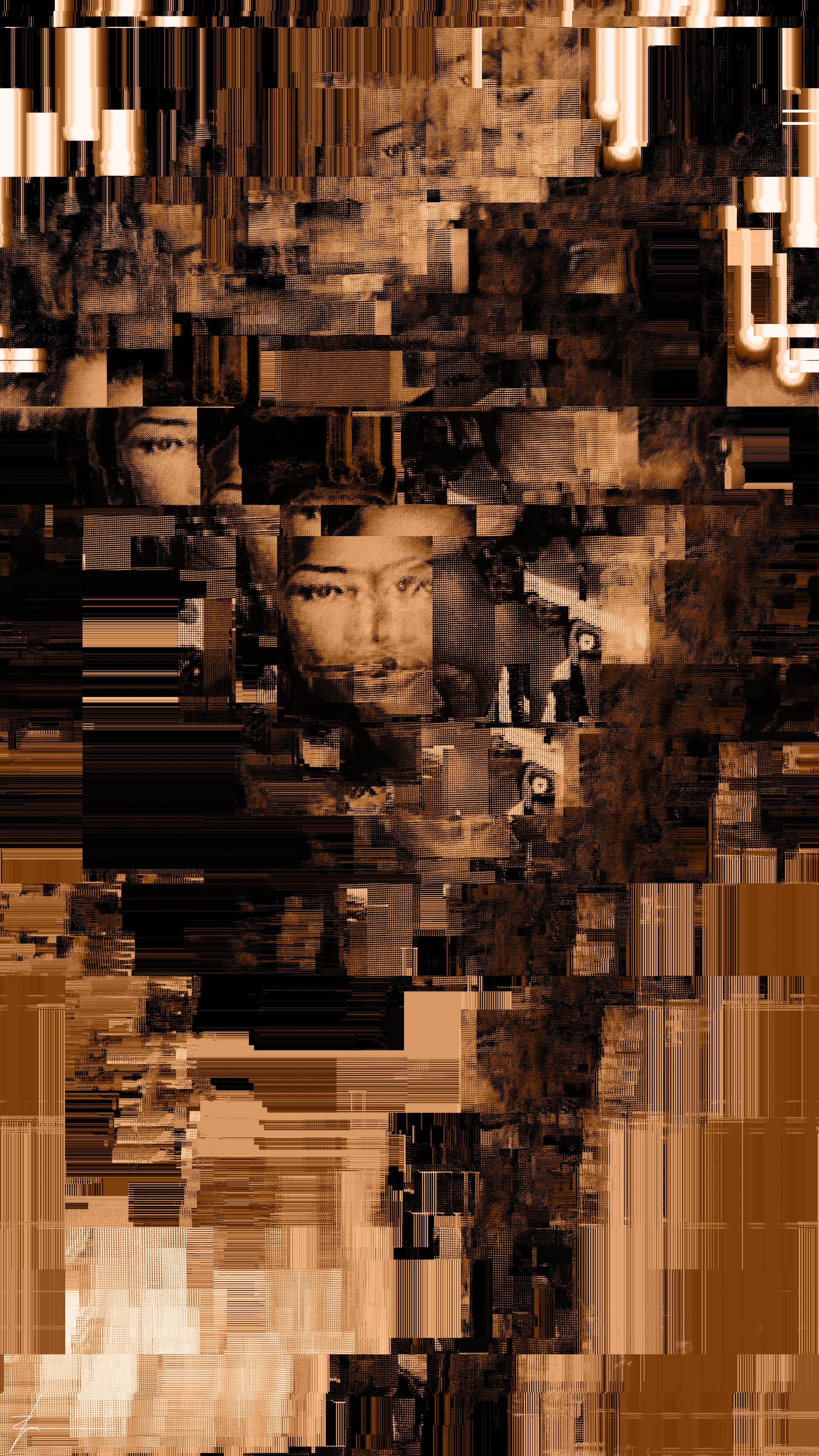 Using 90's model collage material, remixing them using various modern digital painting/glitch approaches.

Robness Blockchain Fine Art. 2988 x 5312 16.0 Mb .png