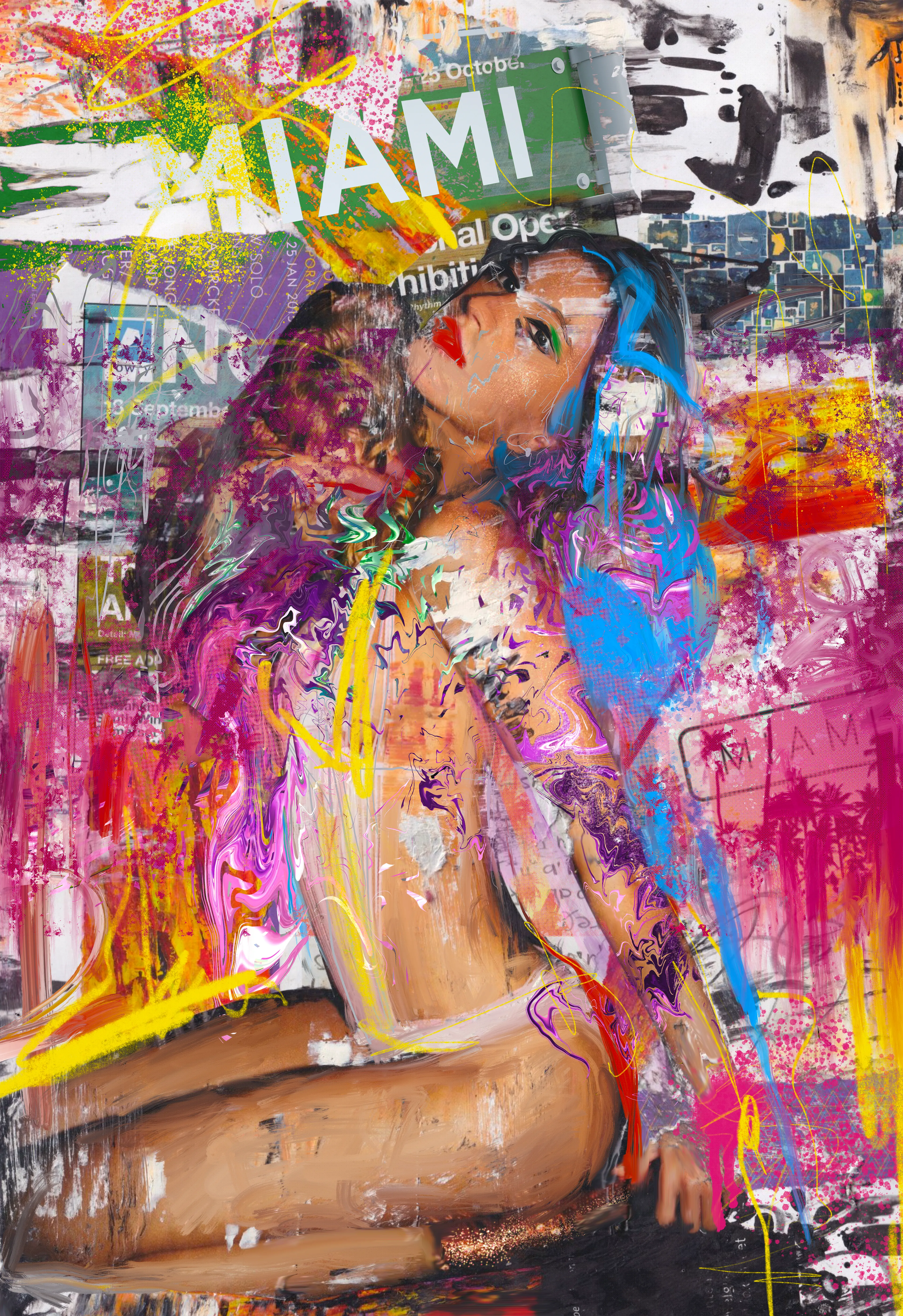 She could only ever get truly lost in Miami. The warm breeze and neon glamour melted into her vagabond soul. All you needed was a bikini and dreams of another life to fit in here. Miami was part of her programming. Every time she arrived here, she never wanted to leave. It was her luminous, multi-coloured escape.