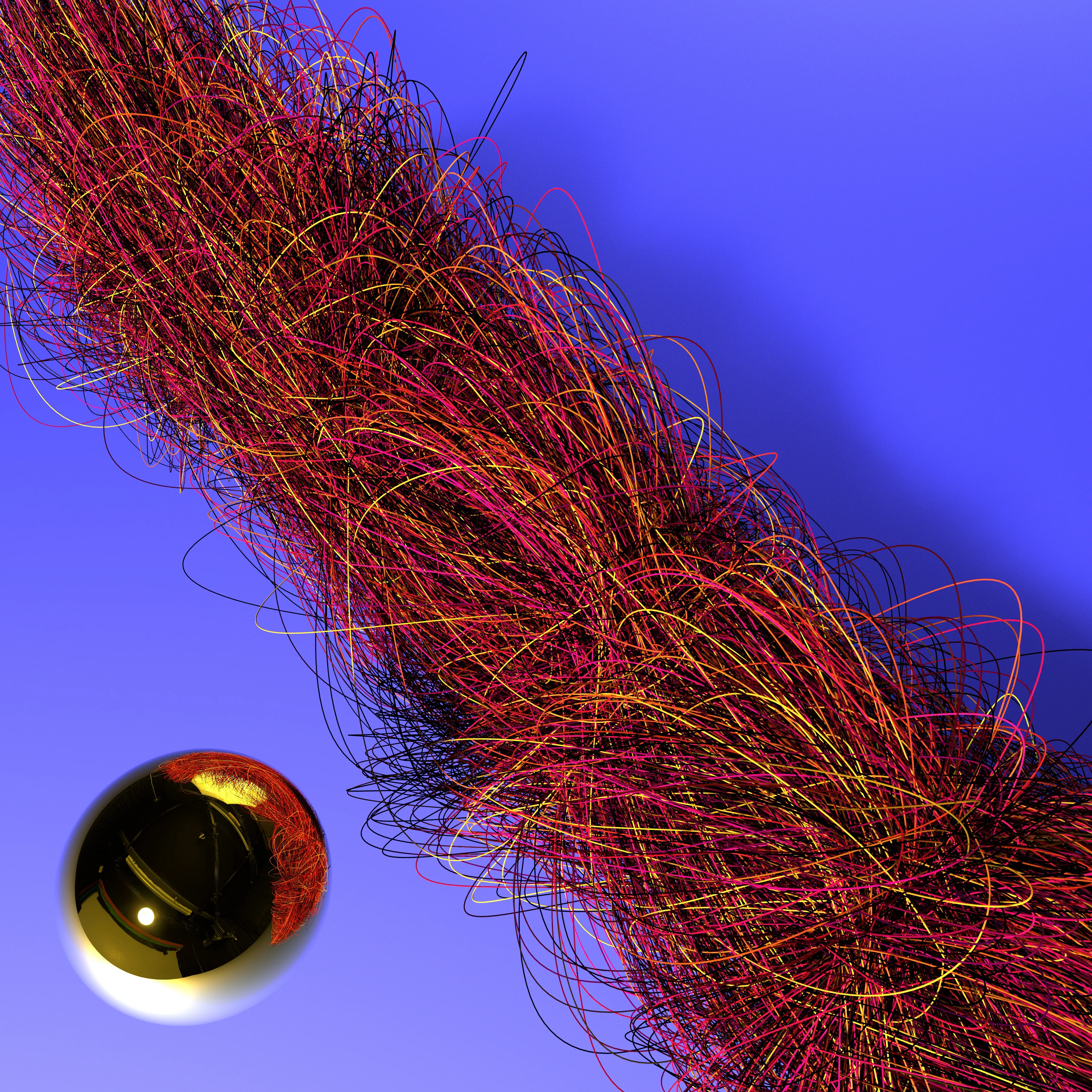 Curiosity killed the cat.


A blue variation of the piece "wīrd".