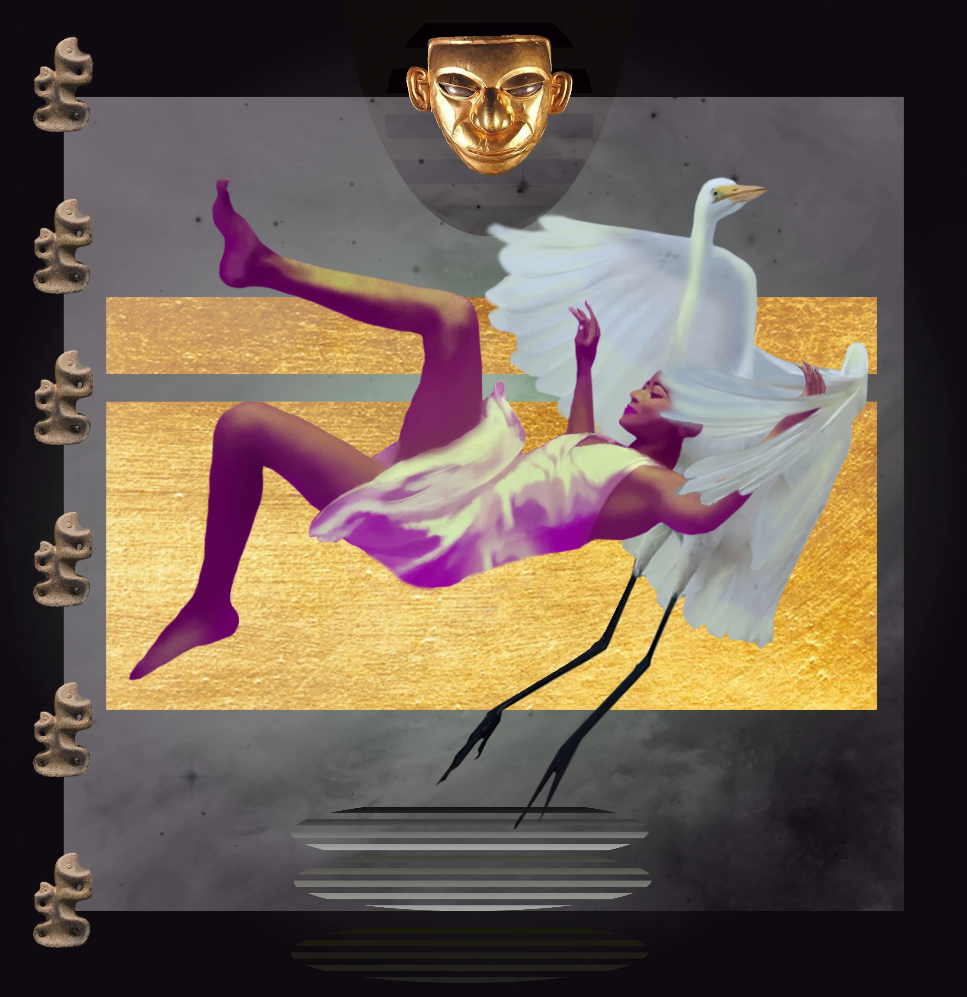 How to mix cultures in one nature? How to link the many with the unique?
Humans fall in this attempt. Graceful like a swan, but just fall.
Cultures fight, but for winners and losers, the fate is one and always the same.